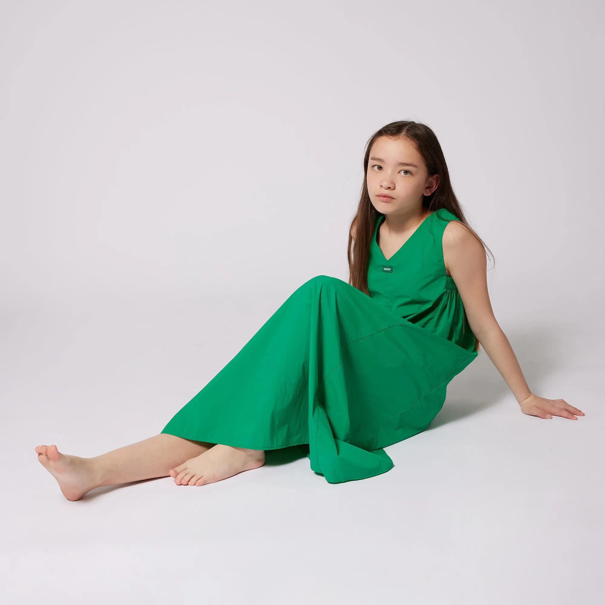 dress v shaped jumper - green-709