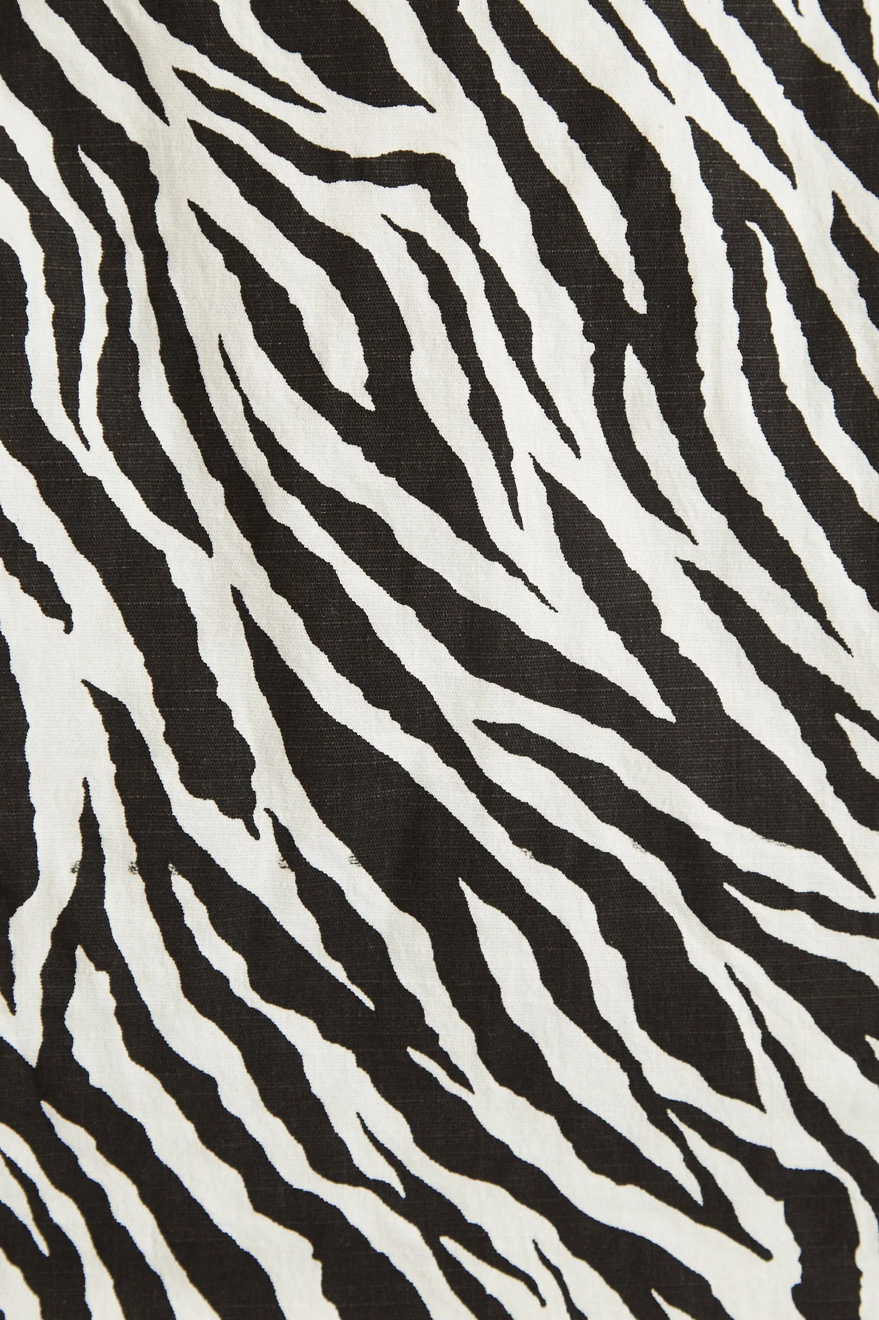Dylan Zebra Print A Line Mini Skirt