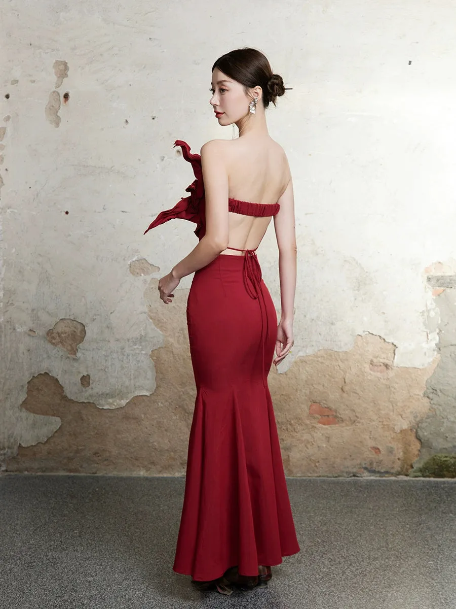 Elegant Drape Mermaid Long Skirt