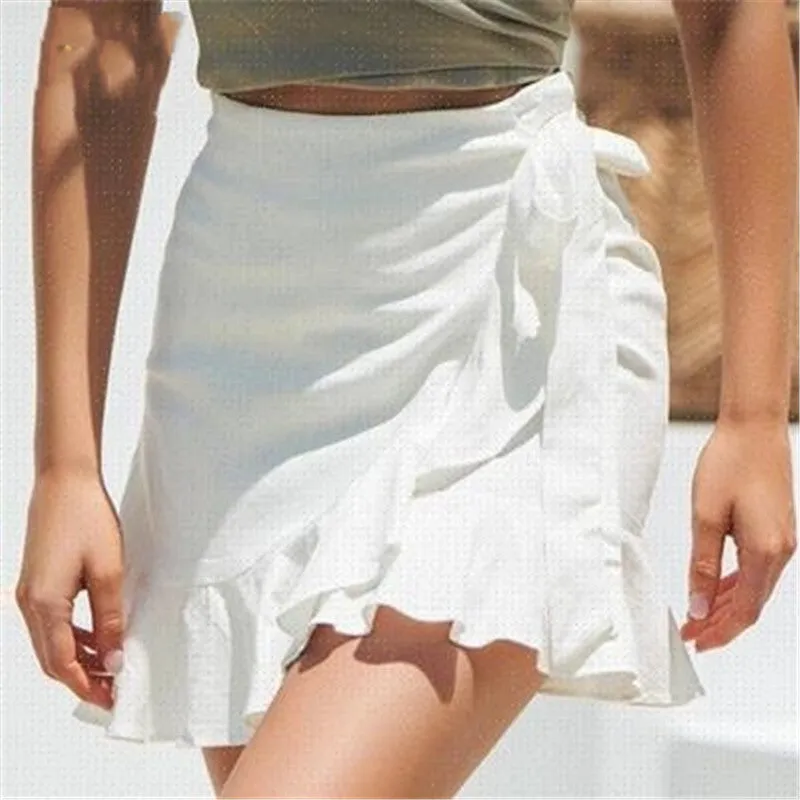 Elegant High Waist Short Skirt - GlamzLife