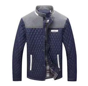 Elegant Men's Quilted Jacket with Insulated Lining