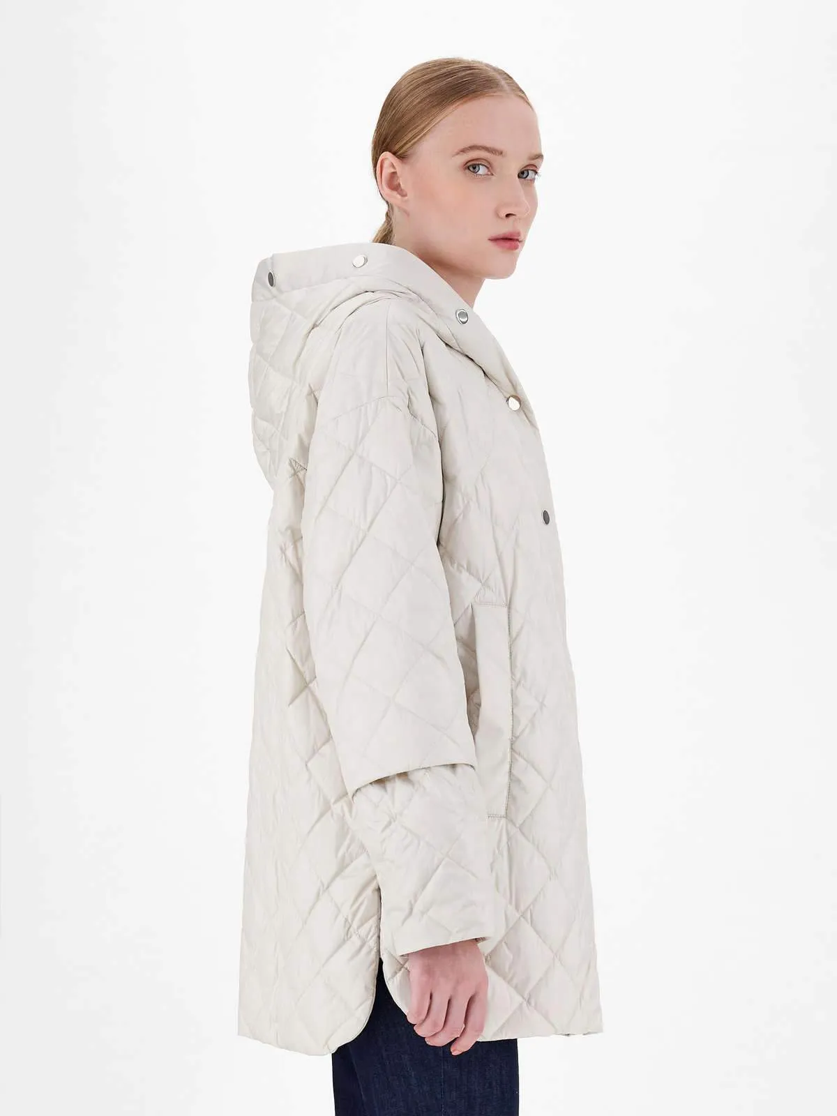 Enover Hooded Button Down Jacket