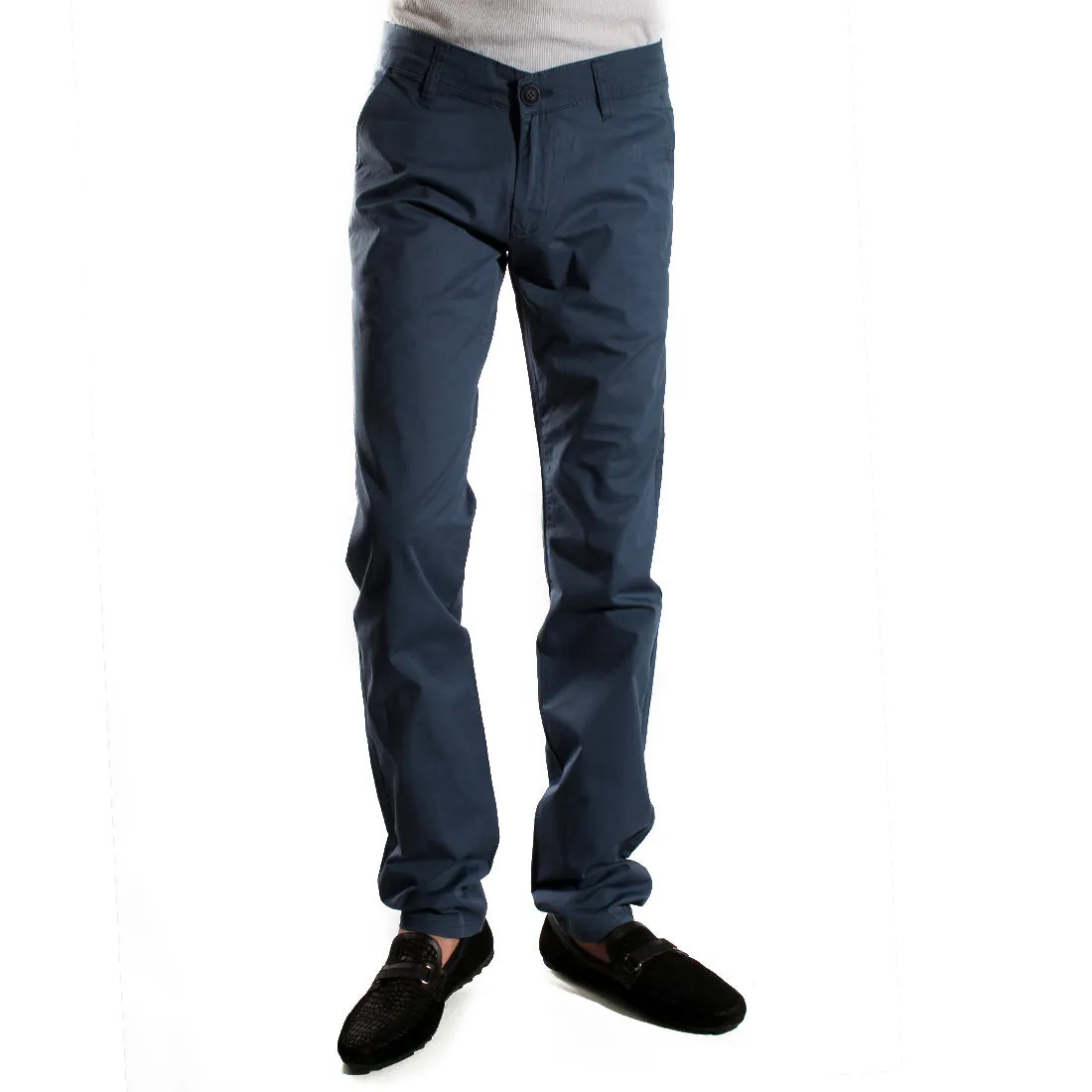 fabric pant- navy/ made in Turkey -3383