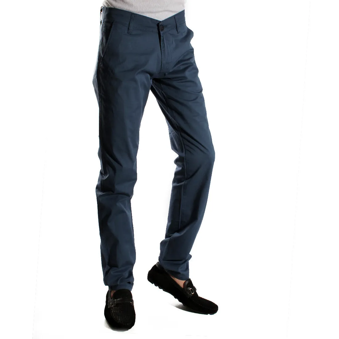 fabric pant- navy/ made in Turkey -3383