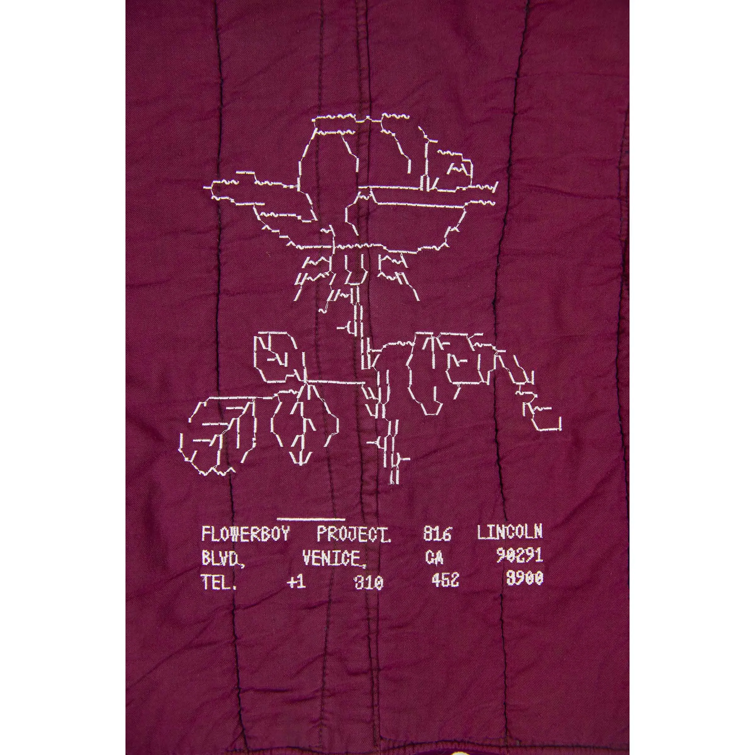 Flowerboy Project Vintage Quilted Liner| Burgundy