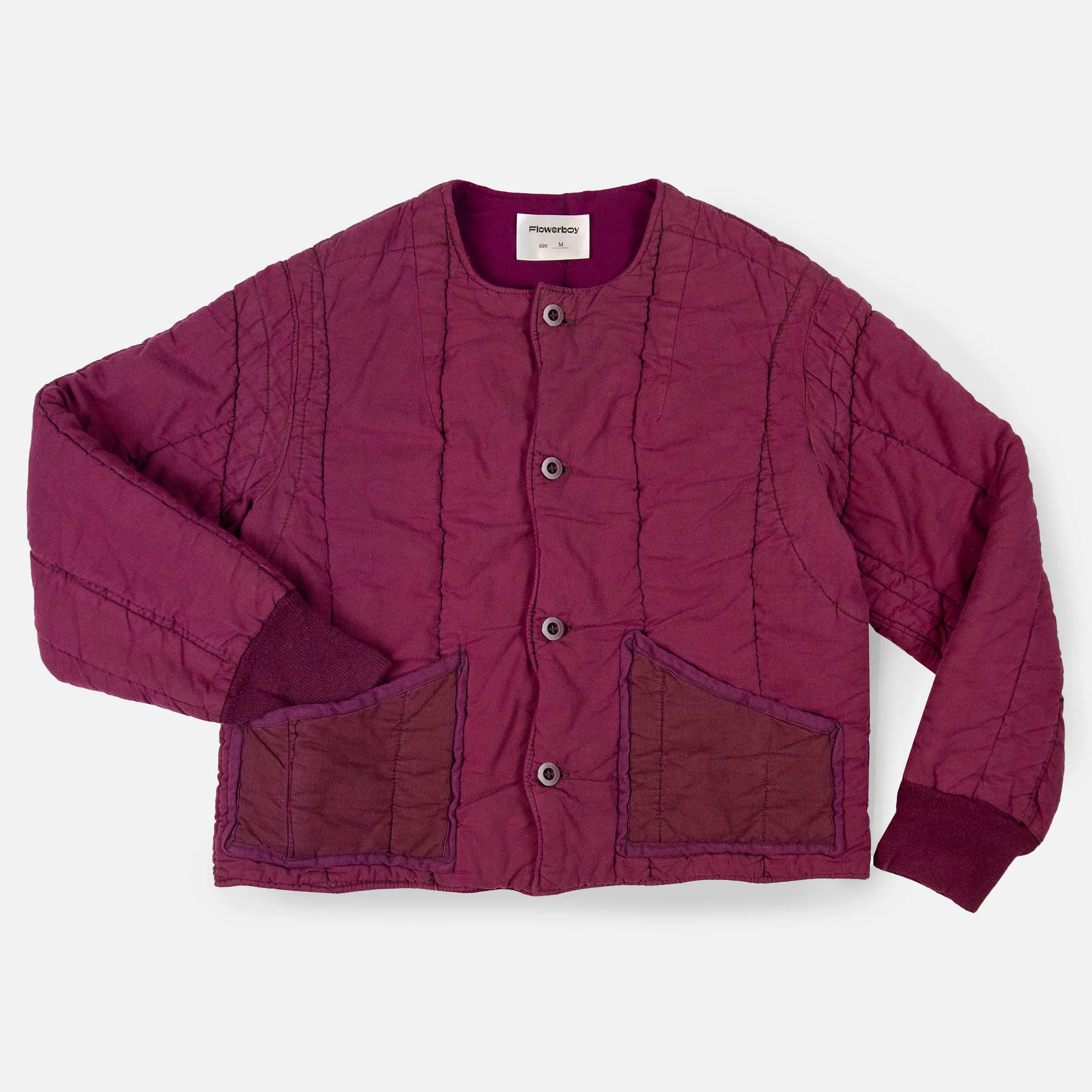 Flowerboy Project Vintage Quilted Liner| Burgundy