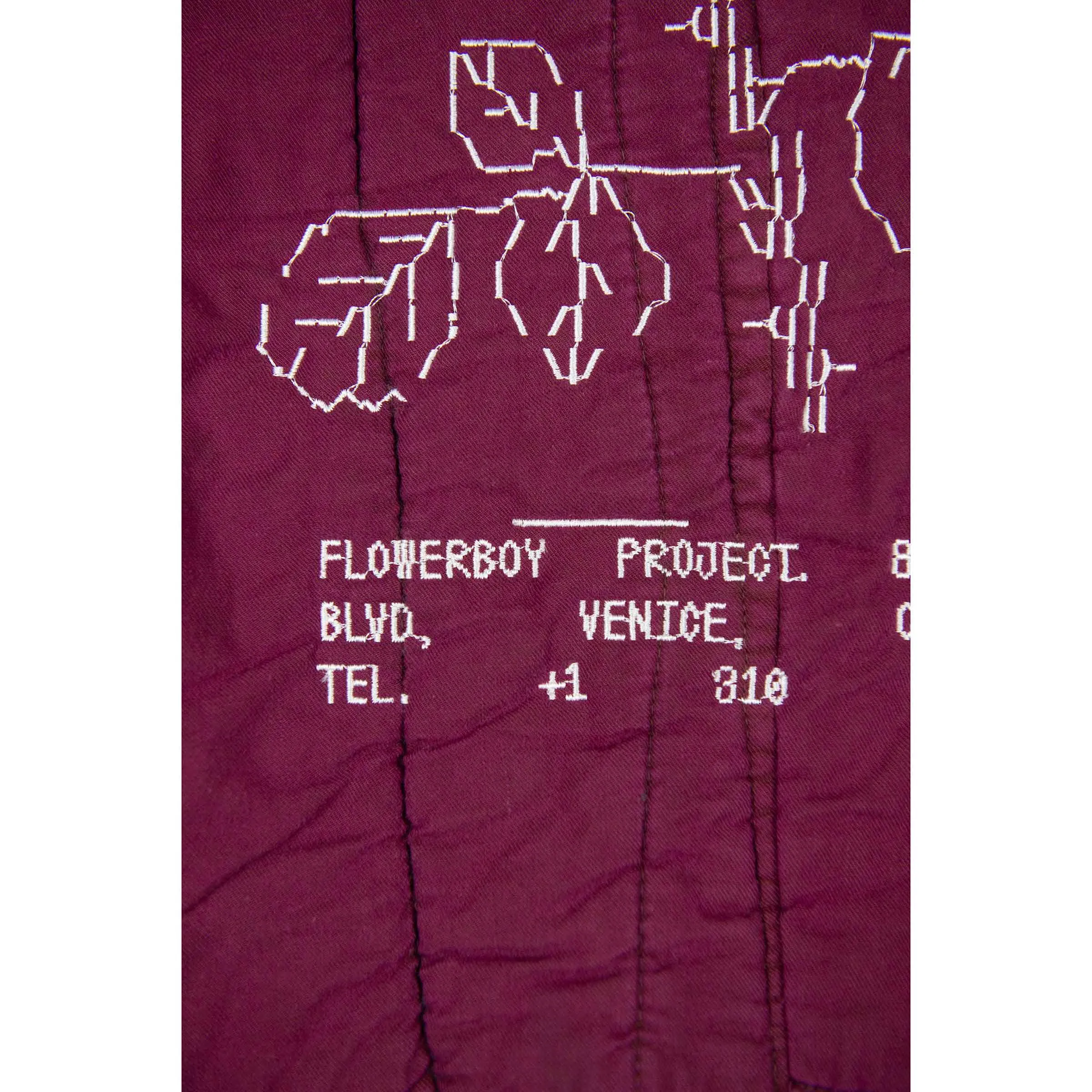 Flowerboy Project Vintage Quilted Liner| Burgundy