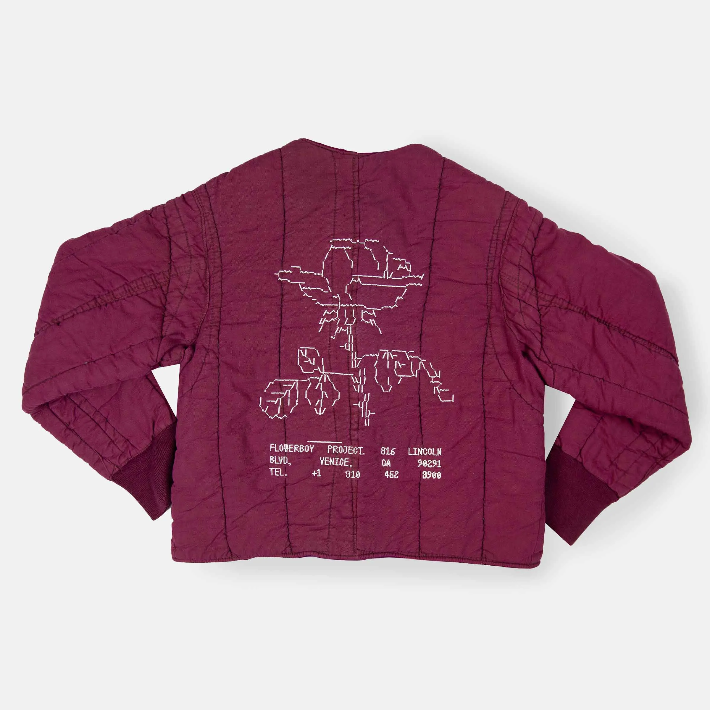 Flowerboy Project Vintage Quilted Liner| Burgundy
