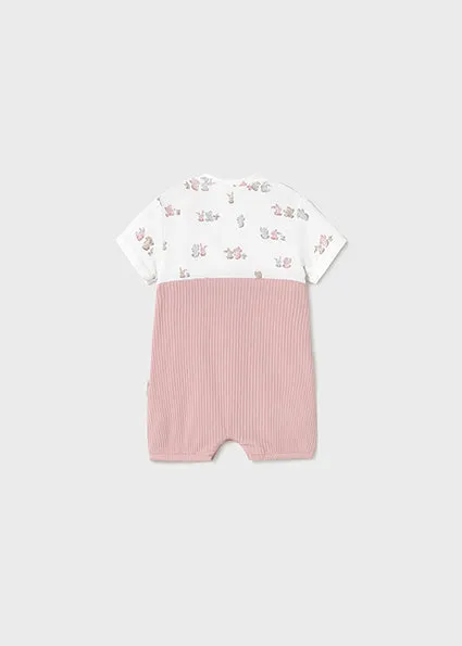 Forest Friends Overall Kimono Romper