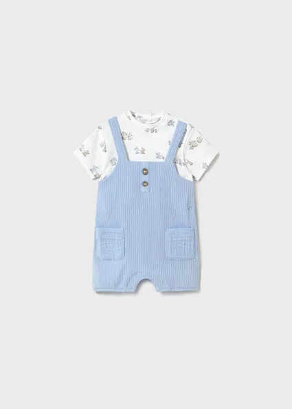 Forest Friends Overall Kimono Romper