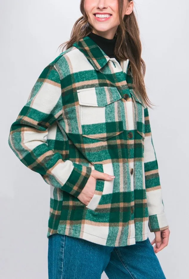 Forrest Green Shacket