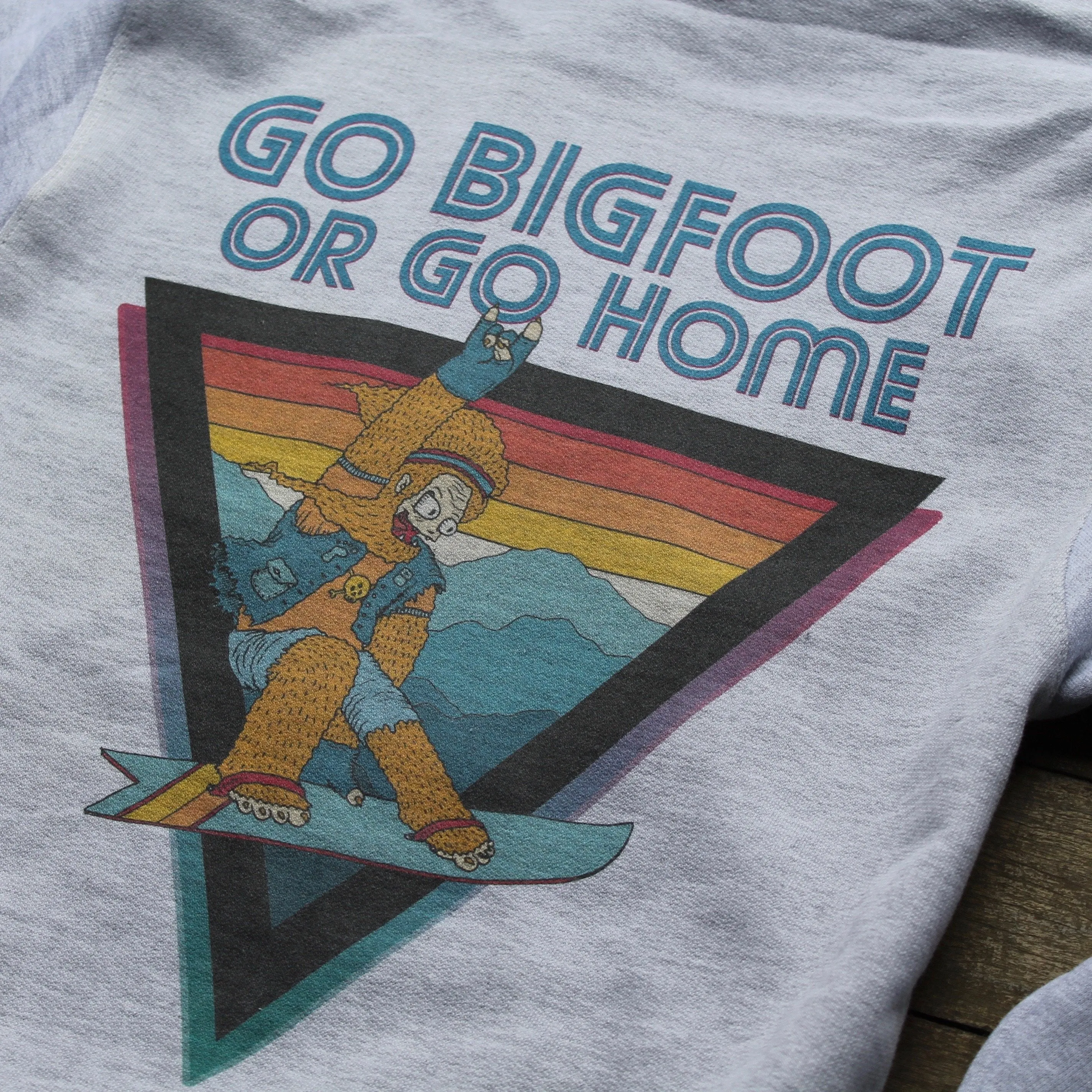 Go Bigfoot or Go Home zip-up hoodie