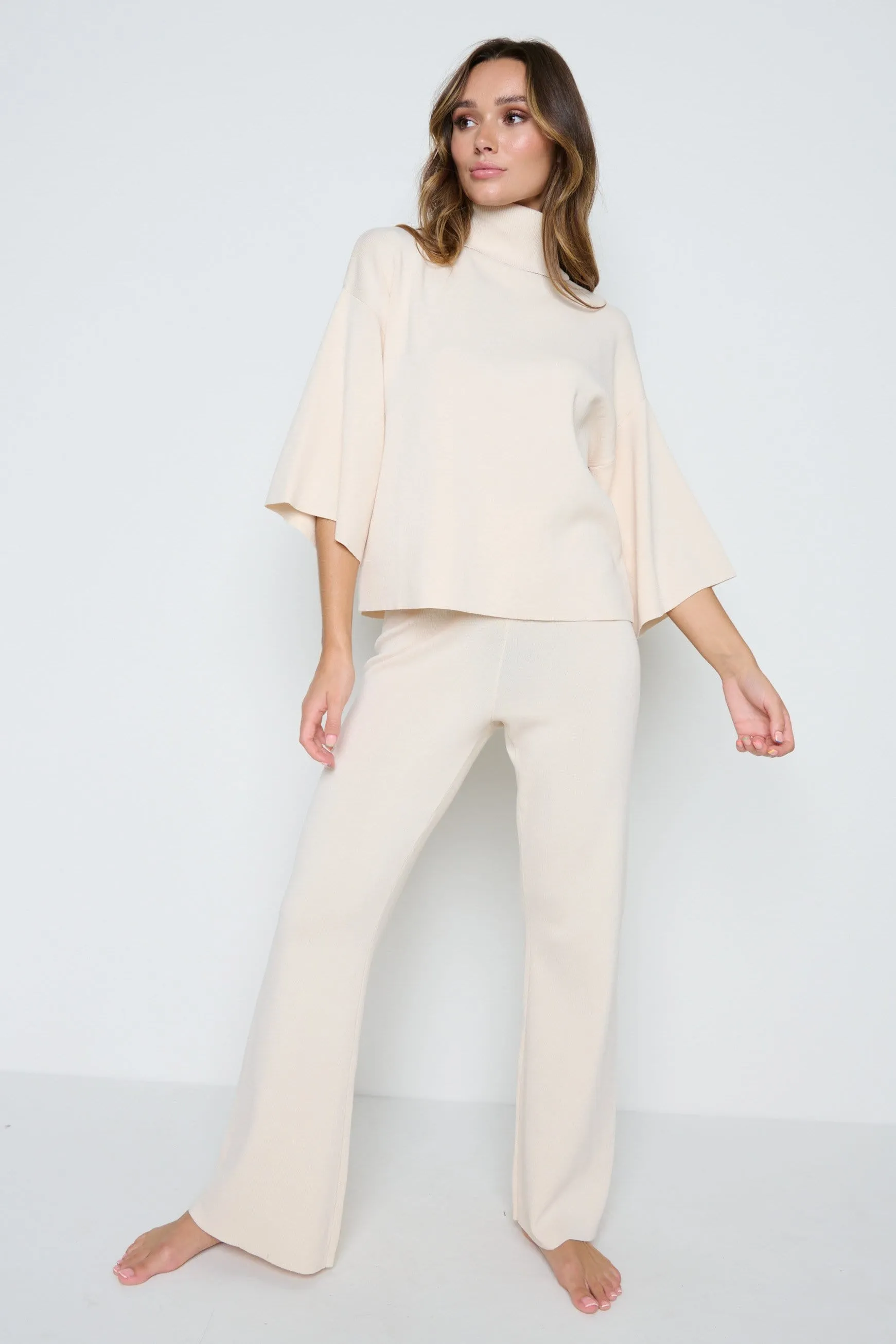 Hayden Kimono Sleeve Jumper - Cream