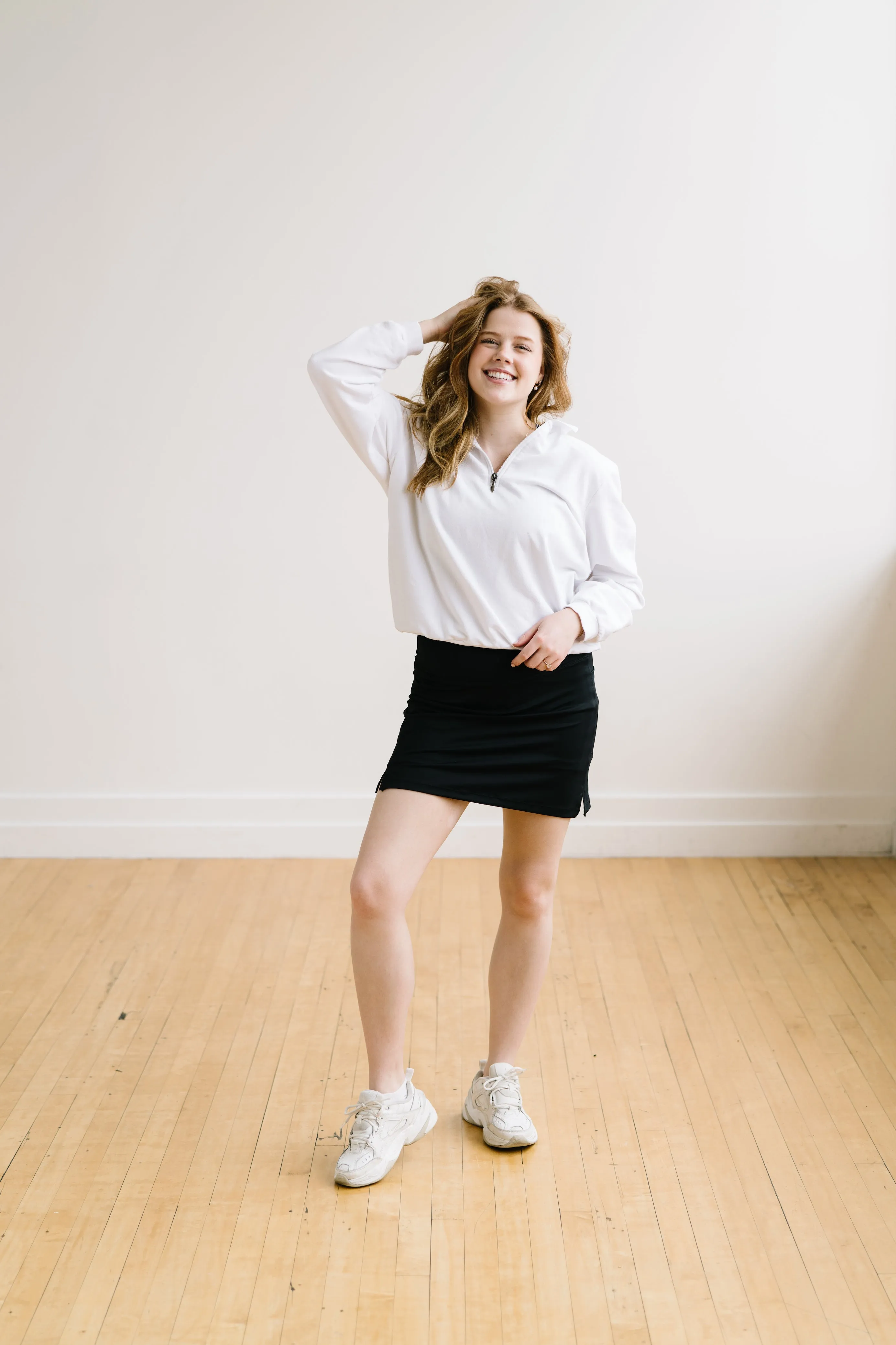 High Rise Active Skirt - Black