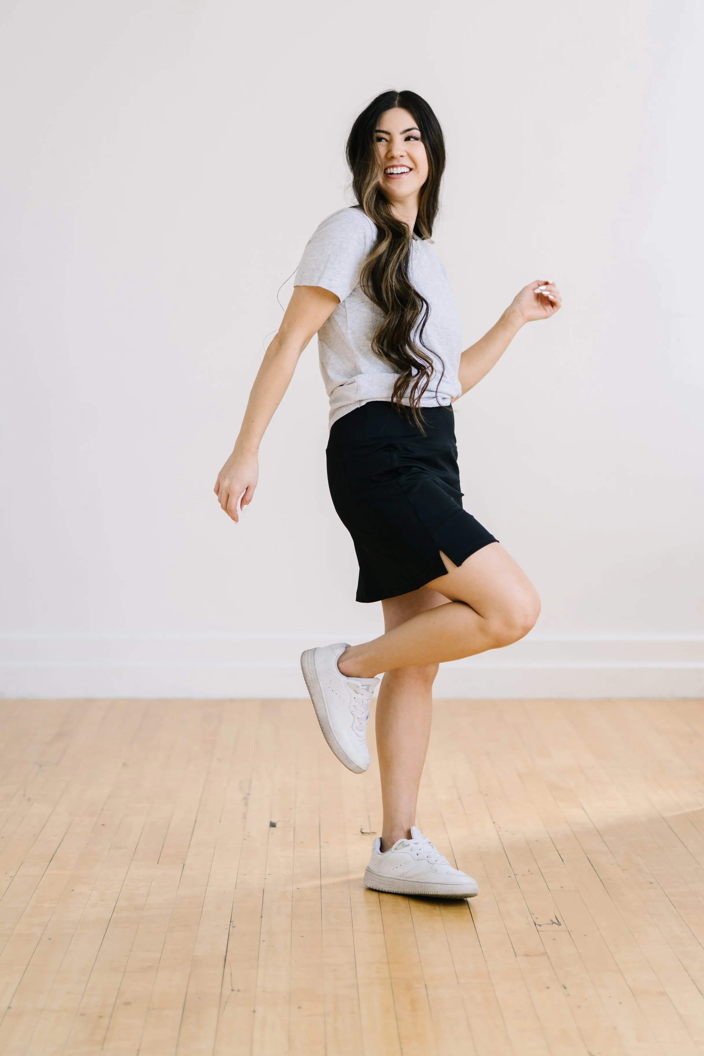 High Rise Active Skirt - Black