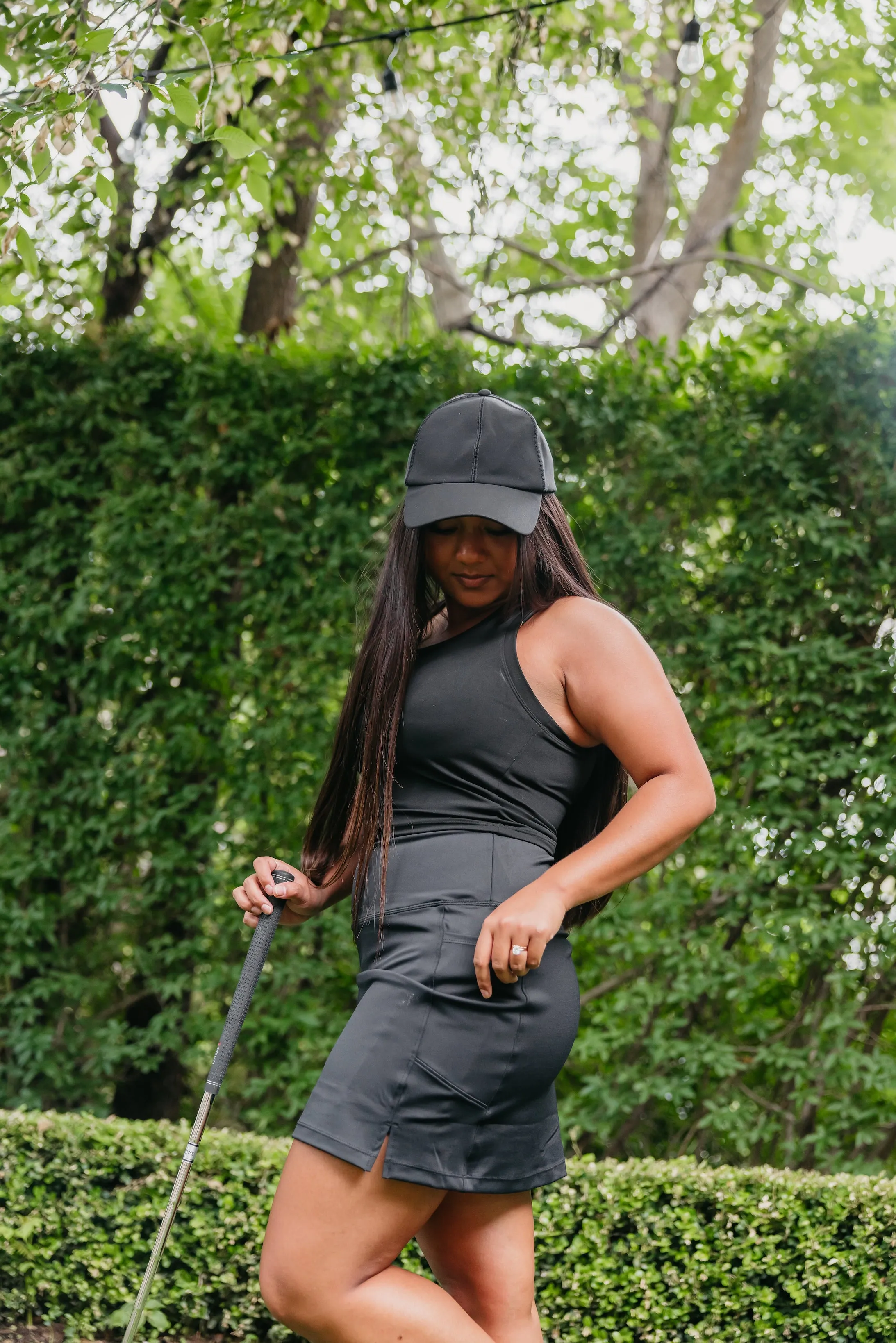 High Rise Active Skirt - Black