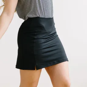 High Rise Active Skirt - Black