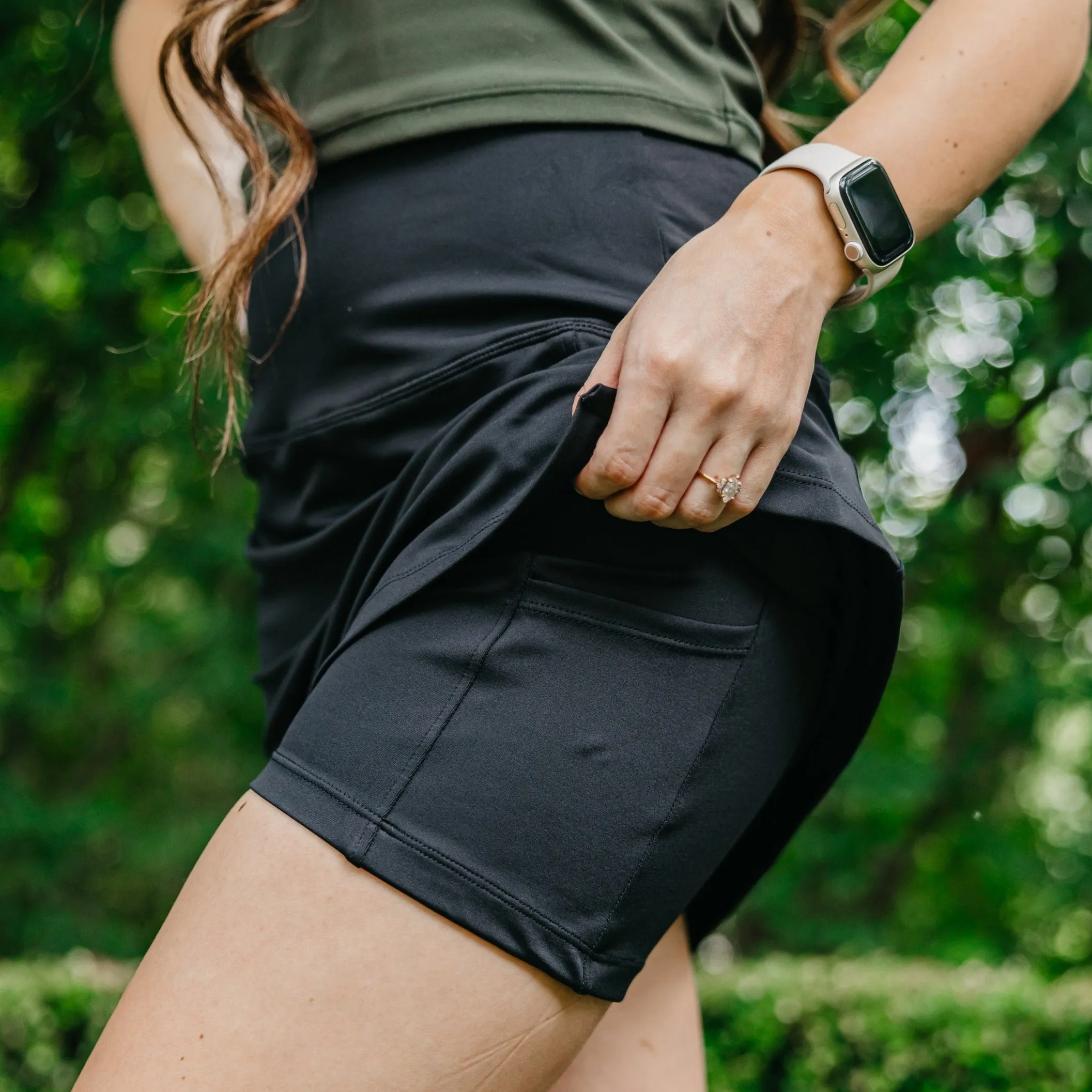 High Rise Active Skirt - Black
