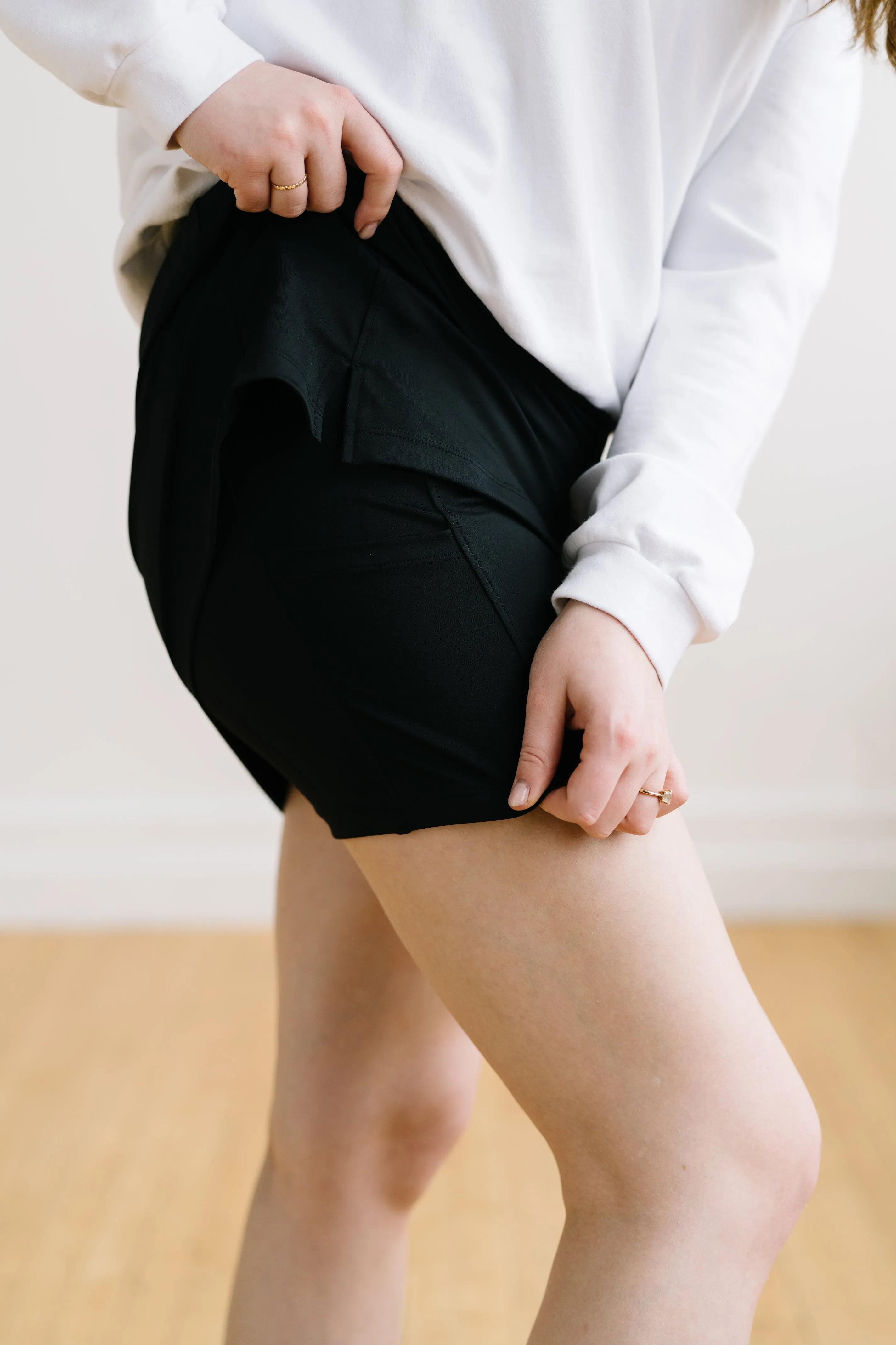 High Rise Active Skirt - Black