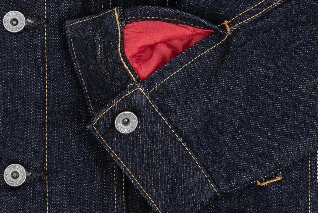 IH-526J-SL 17oz Selvedge Denim Fleece Lined Type III - Indigo