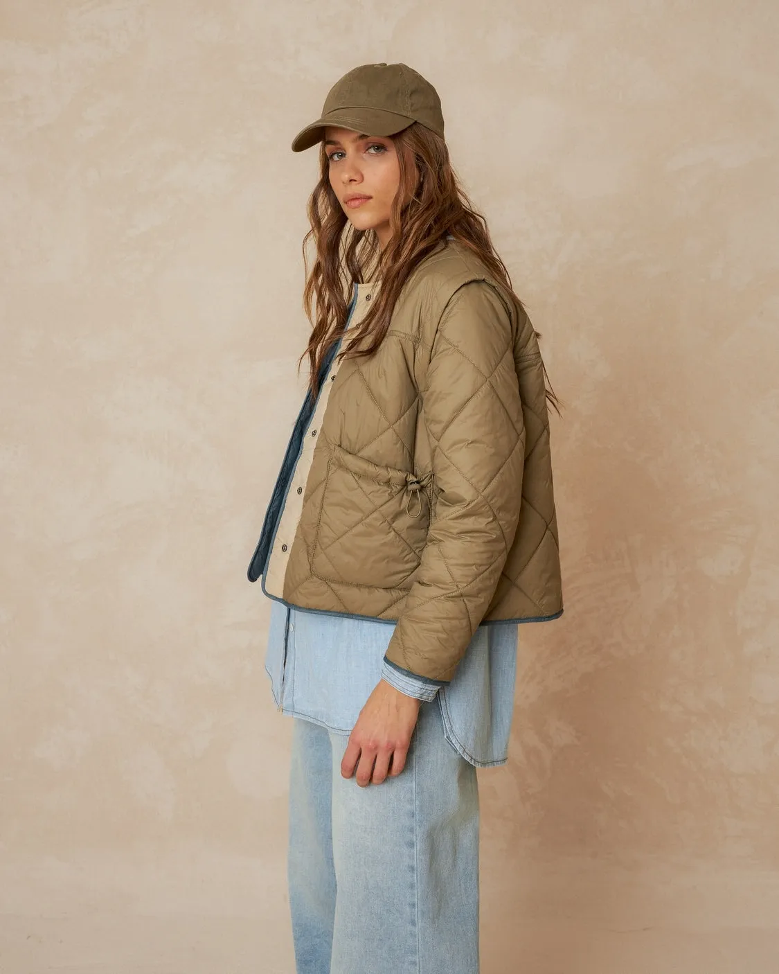 Indi & Cold Padded Jacket/ Khaki