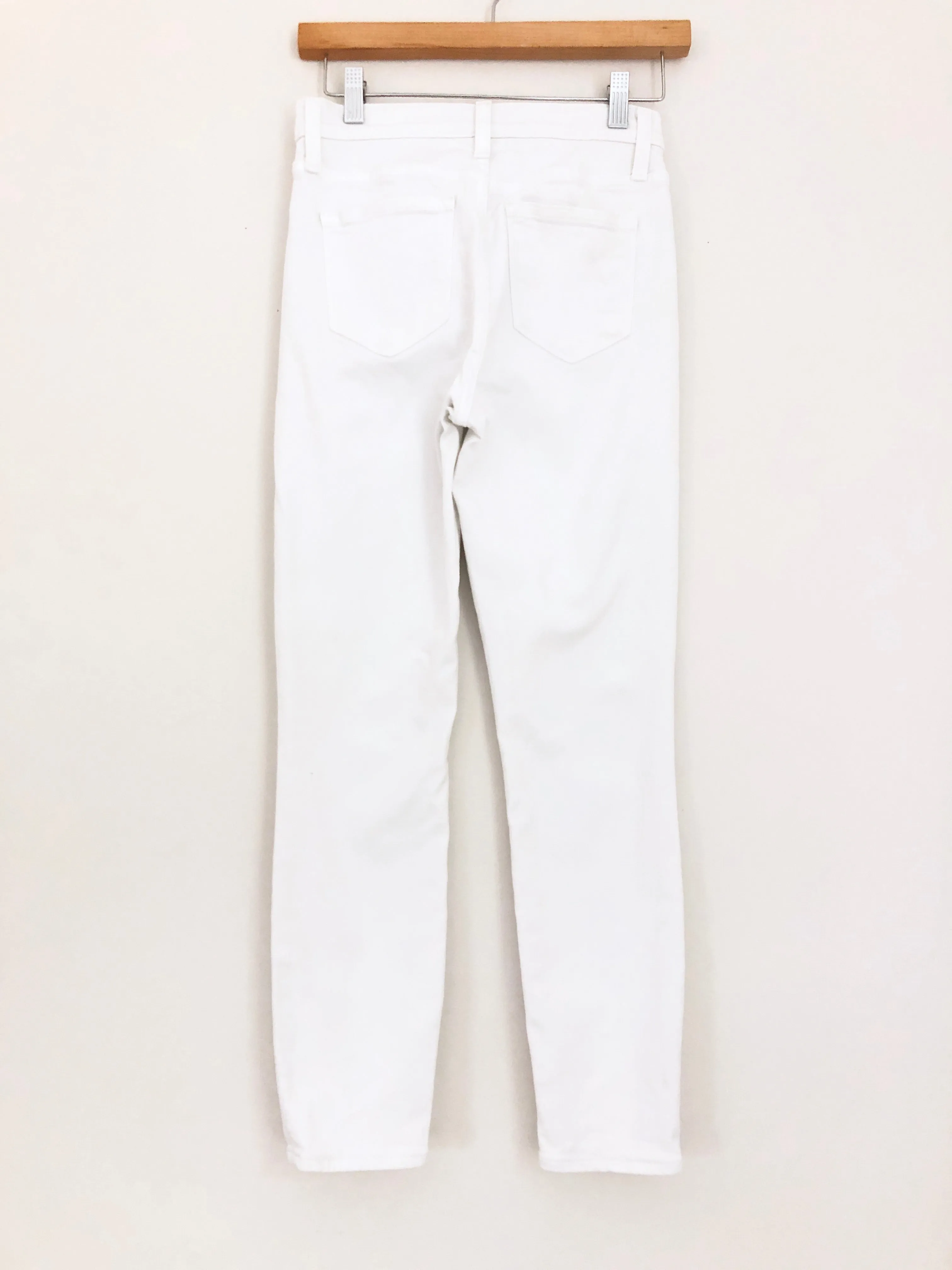 J Crew White Lookout High Rise Skinny Crop Jeans- Size 26 (Inseam 26”)