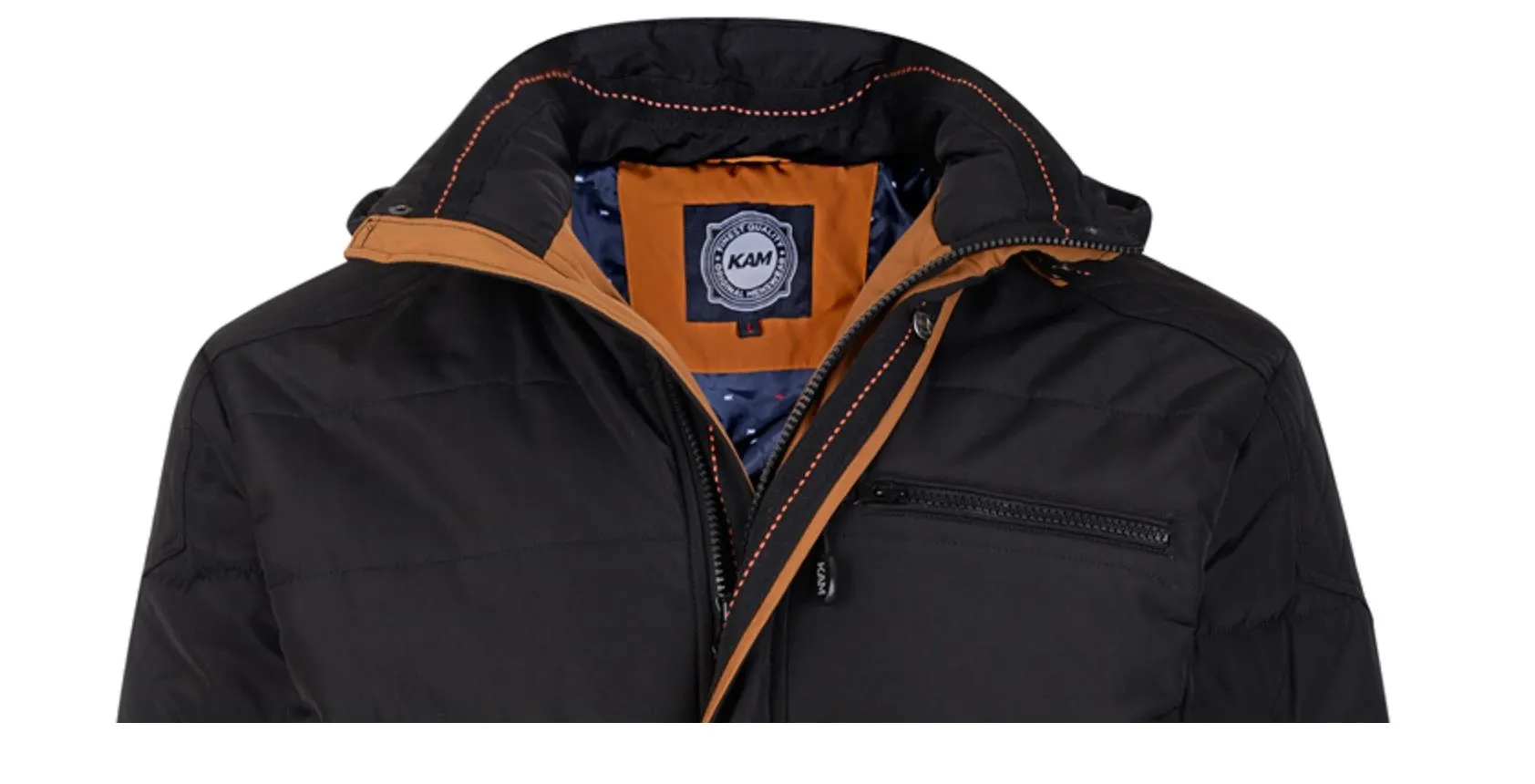 KAM Mens Big Size Quilted Padded Jacket (98)