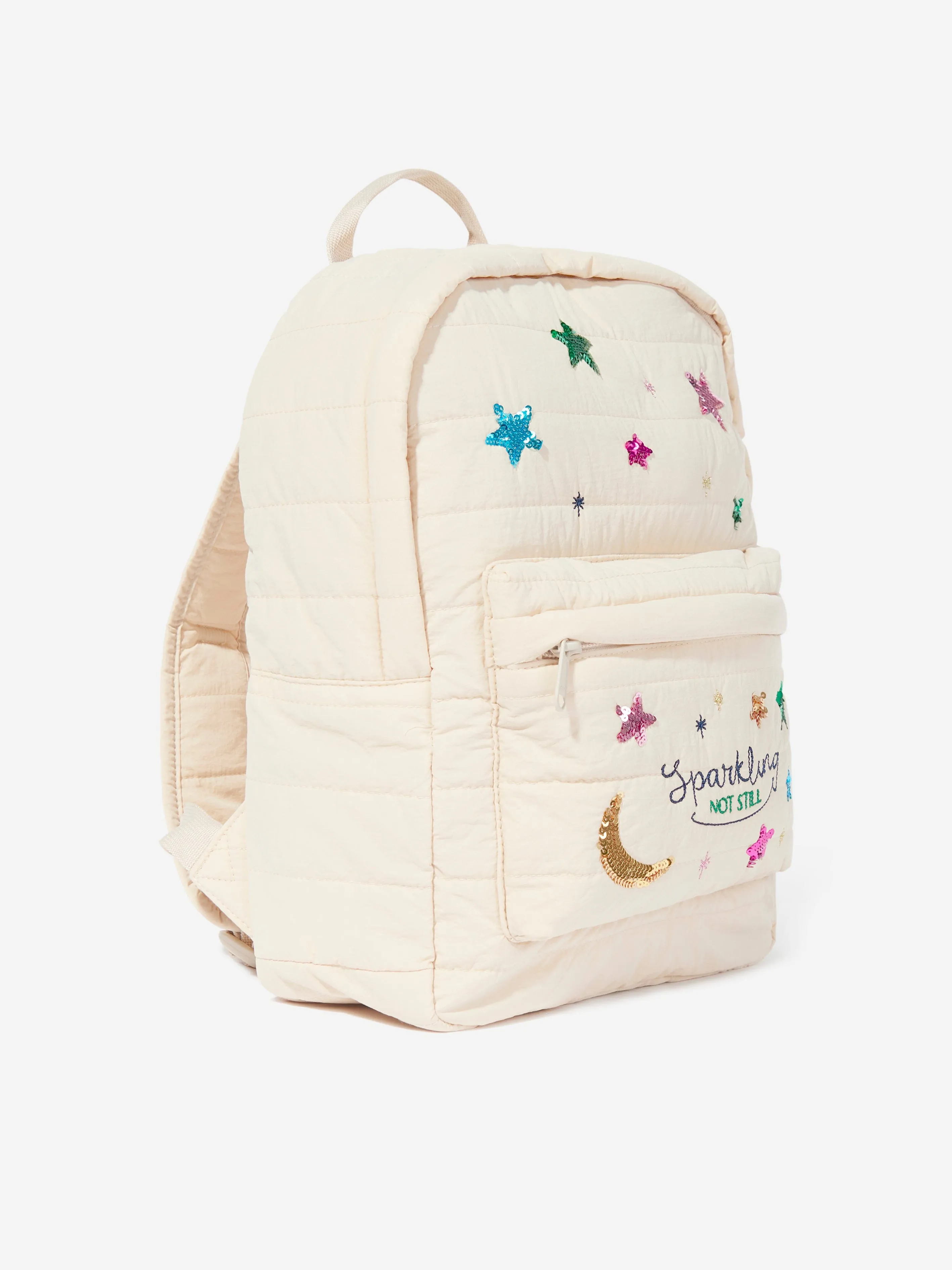 Konges Sløjd Girls Juno Quilted Sequin Backpack in Pink (32cm)