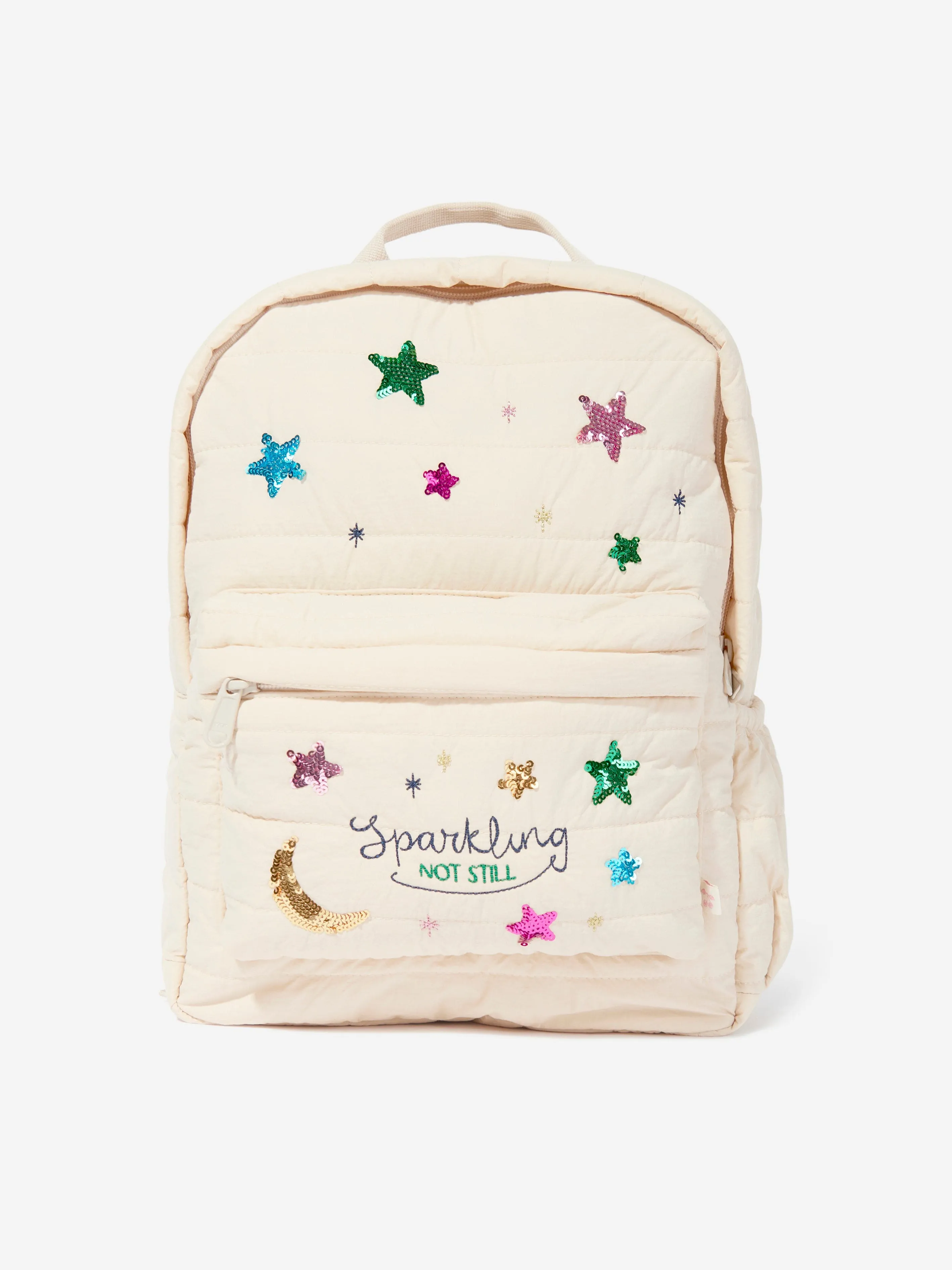 Konges Sløjd Girls Juno Quilted Sequin Backpack in Pink (32cm)