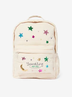 Konges Sløjd Girls Juno Quilted Sequin Backpack in Pink (32cm)
