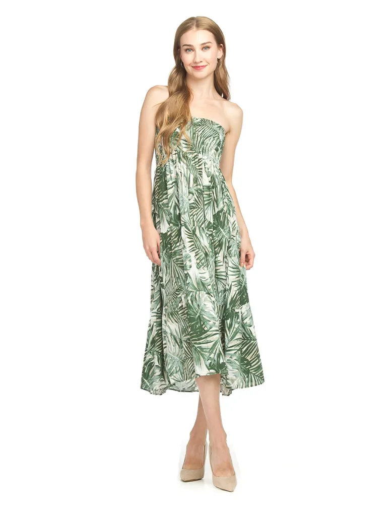 Leaf Convertible Tiered Maxi Skirt