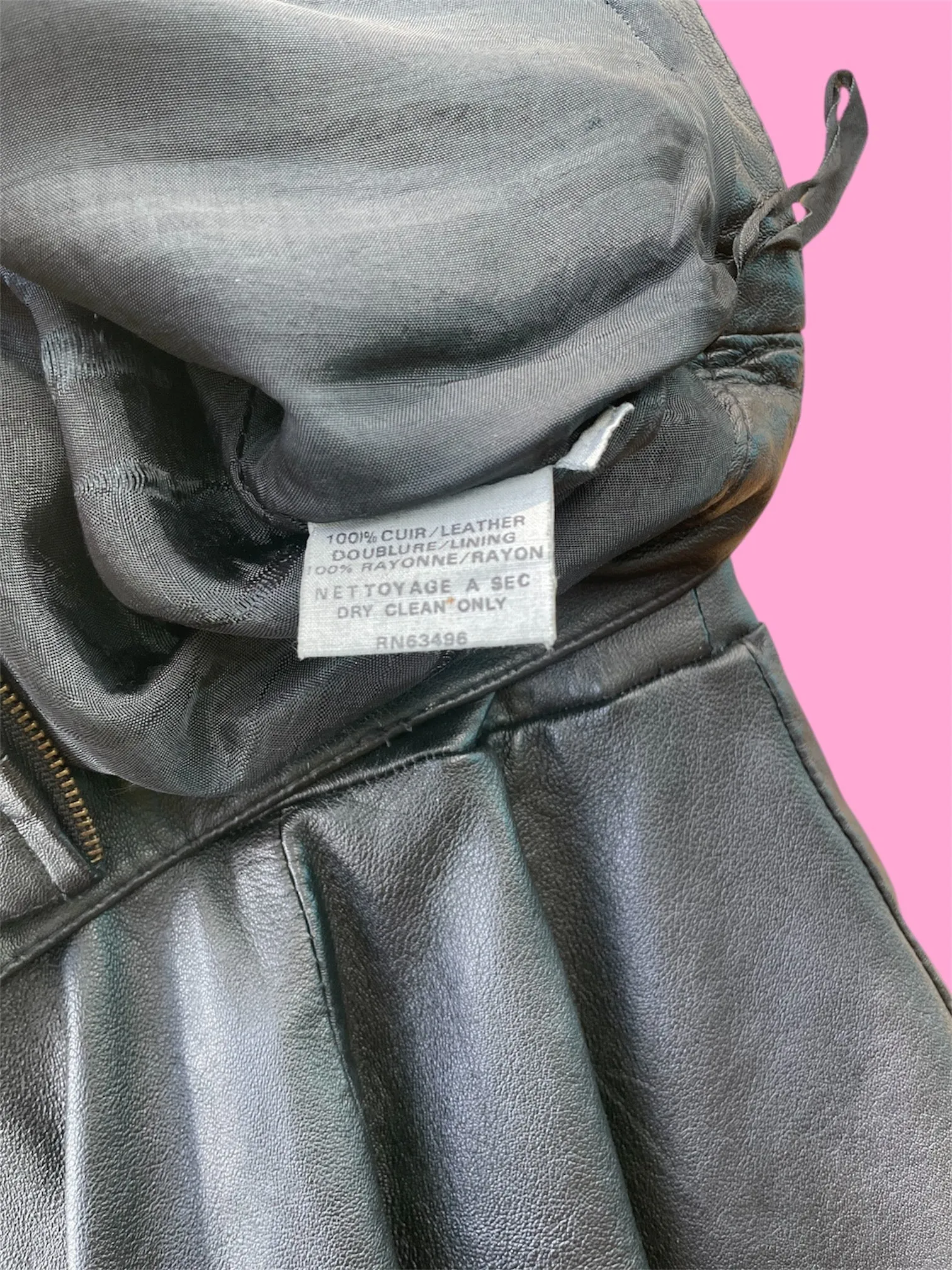 Leather Ruffle Skirt