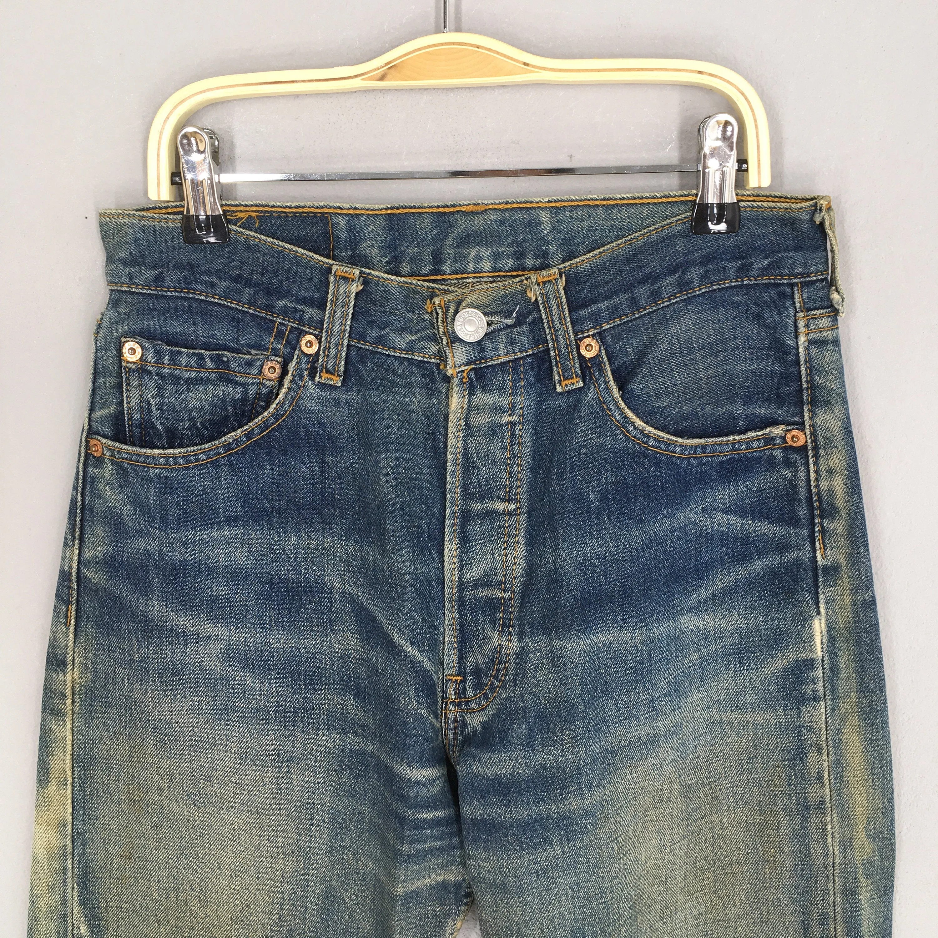 Levi's 501 Faded Dirty Stonewash Jeans Size 27x28.5