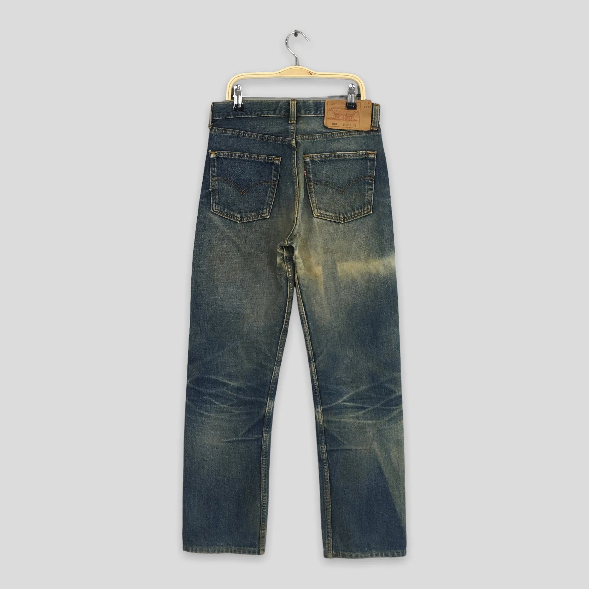 Levi's 501 Faded Dirty Stonewash Jeans Size 27x28.5