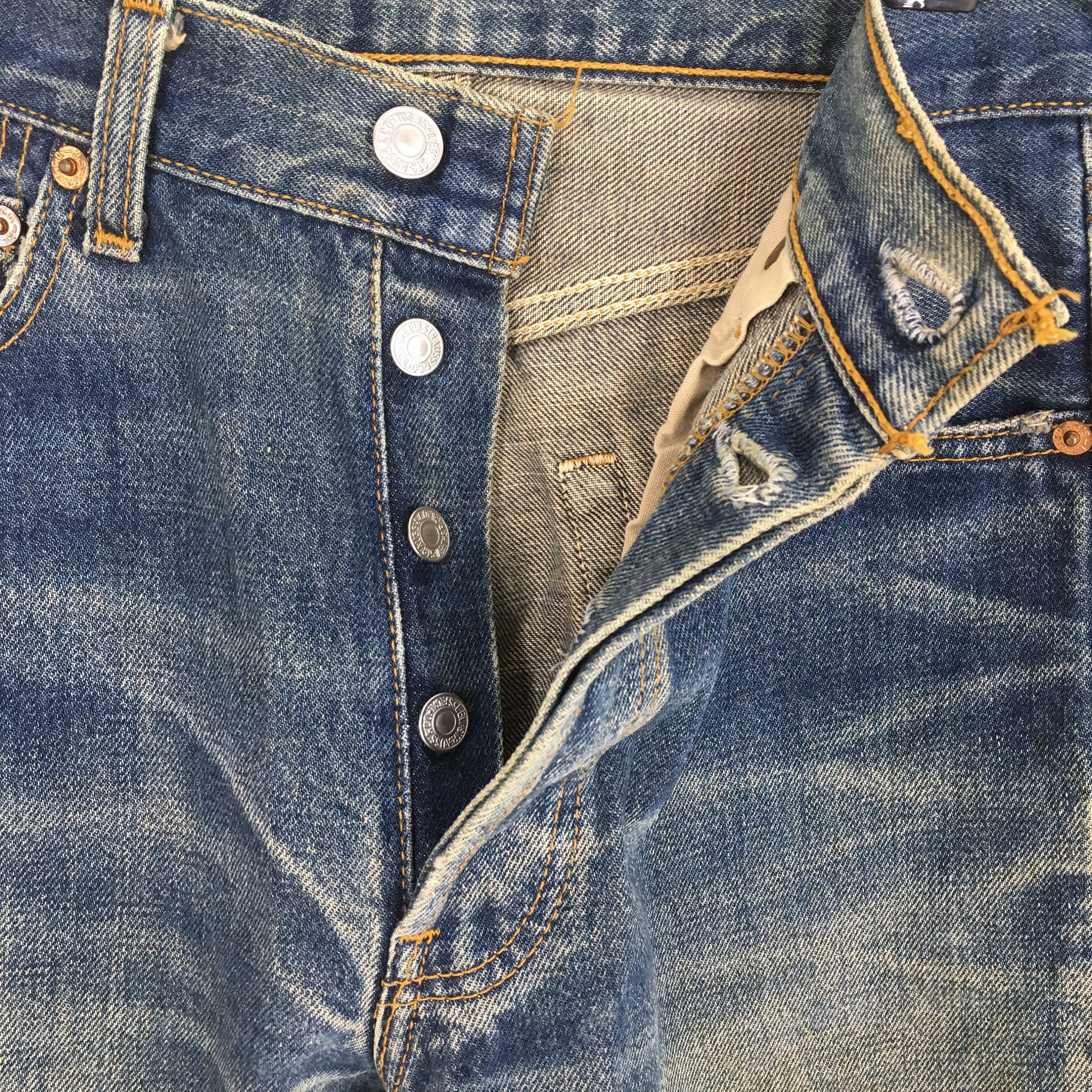 Levi's 501 Faded Dirty Stonewash Jeans Size 27x28.5