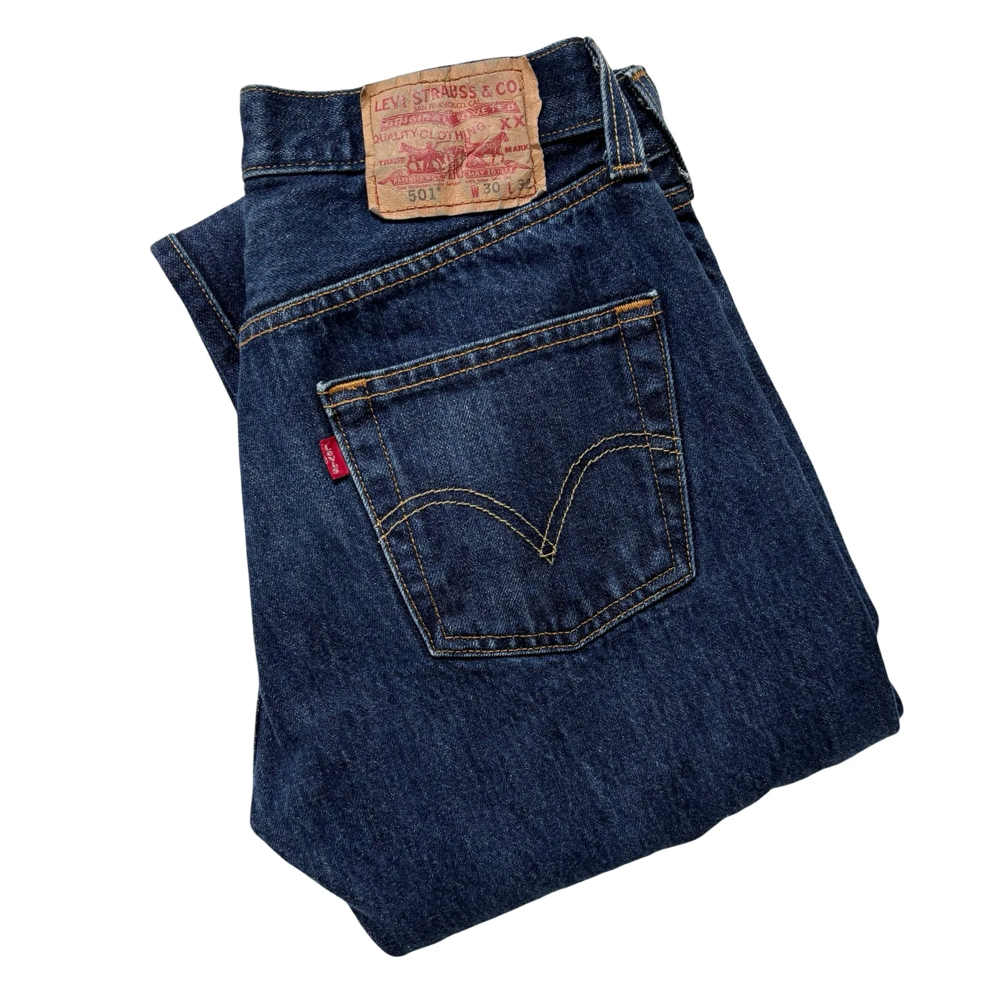 Levi’s Dark Wash 501s (S)