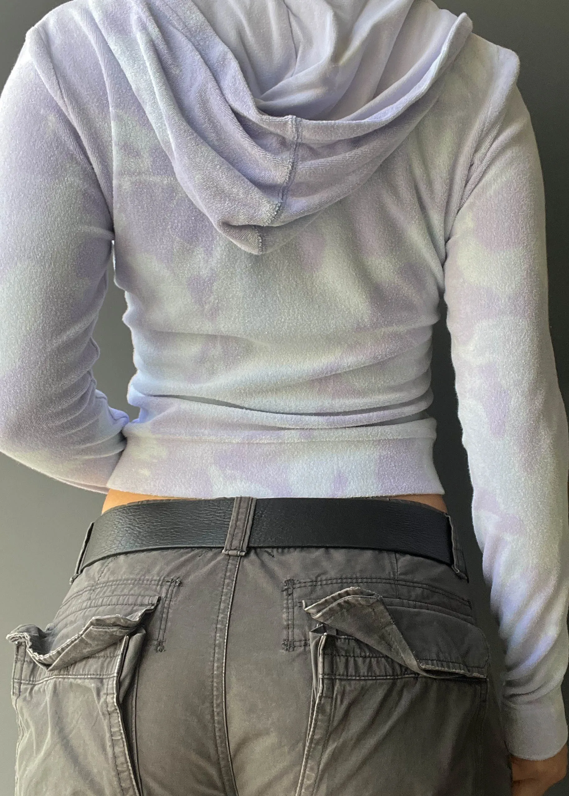 Lila Terry Cloth Hoodie Jacket (S)