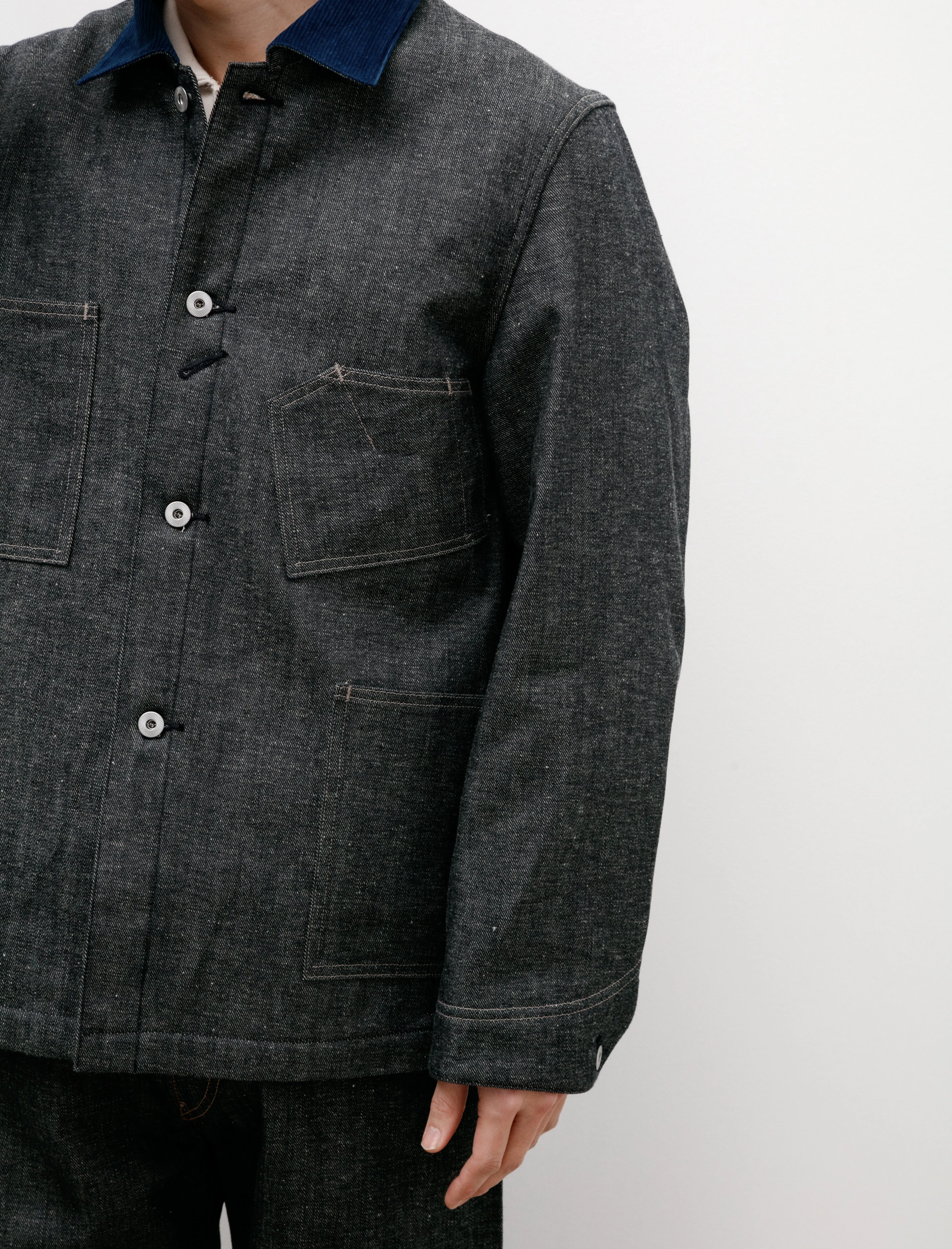 Lot 701 Blanket Lining Denim Overall Jacket Raw Indigo
