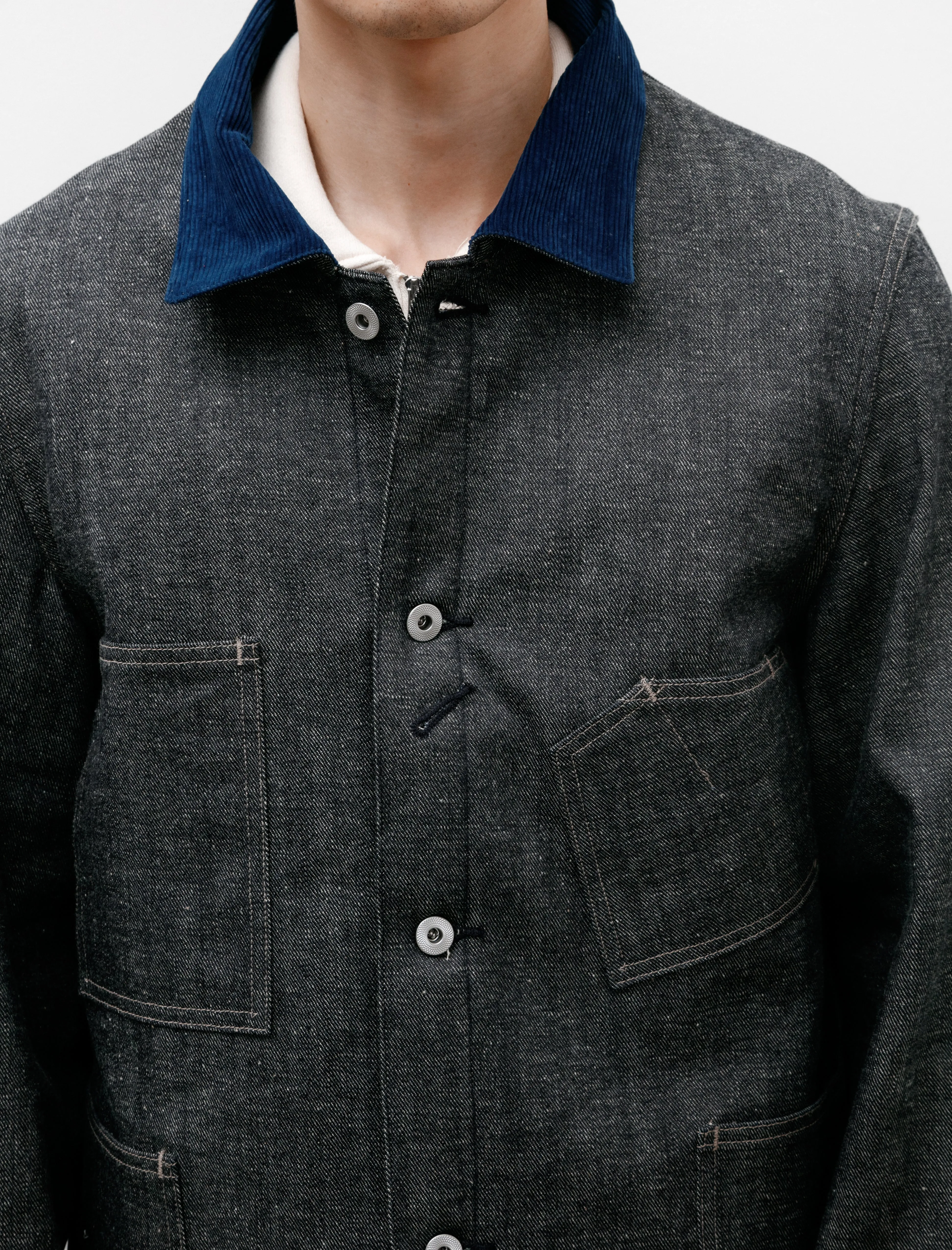 Lot 701 Blanket Lining Denim Overall Jacket Raw Indigo