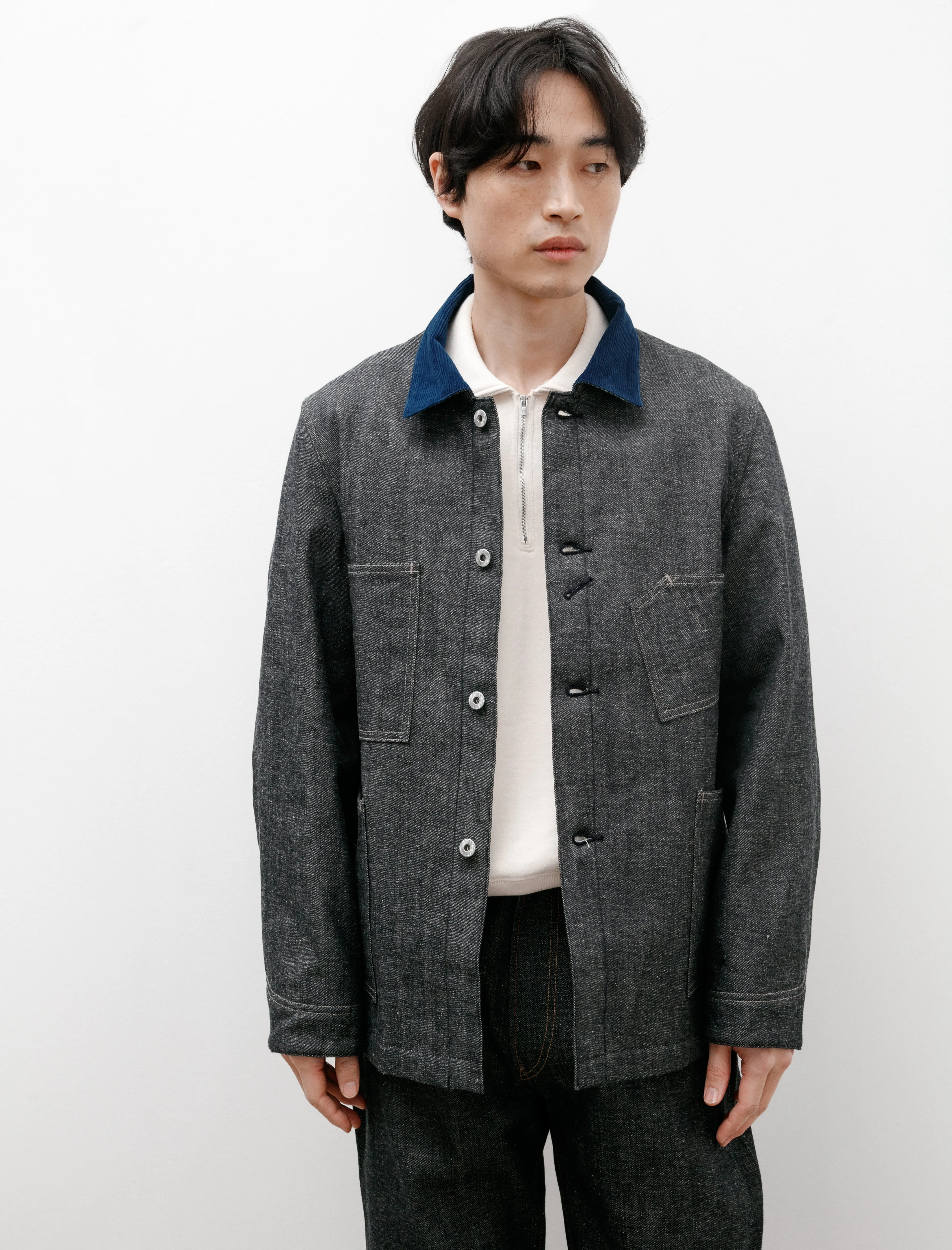 Lot 701 Blanket Lining Denim Overall Jacket Raw Indigo