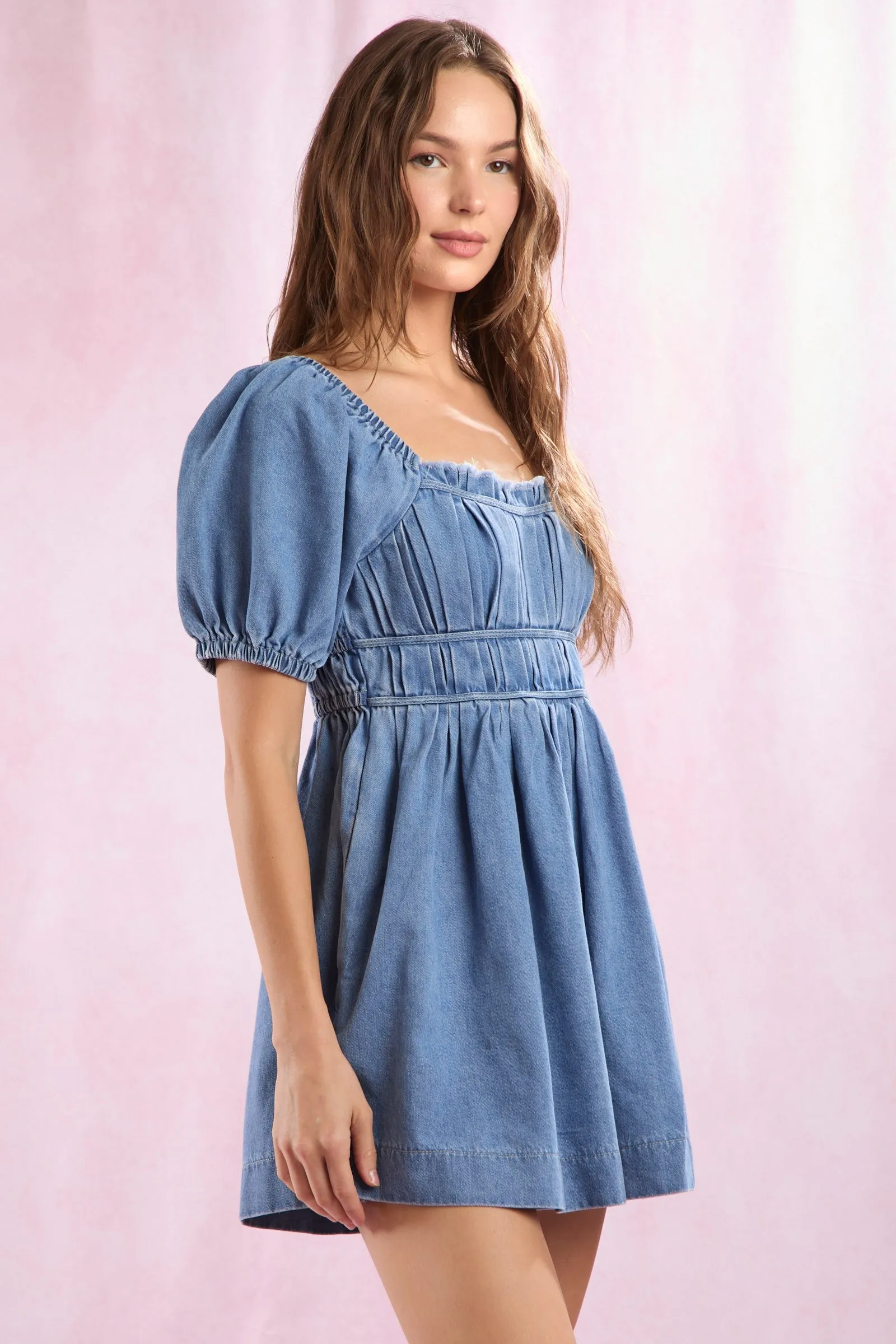 Lover's Lane Denim Romper