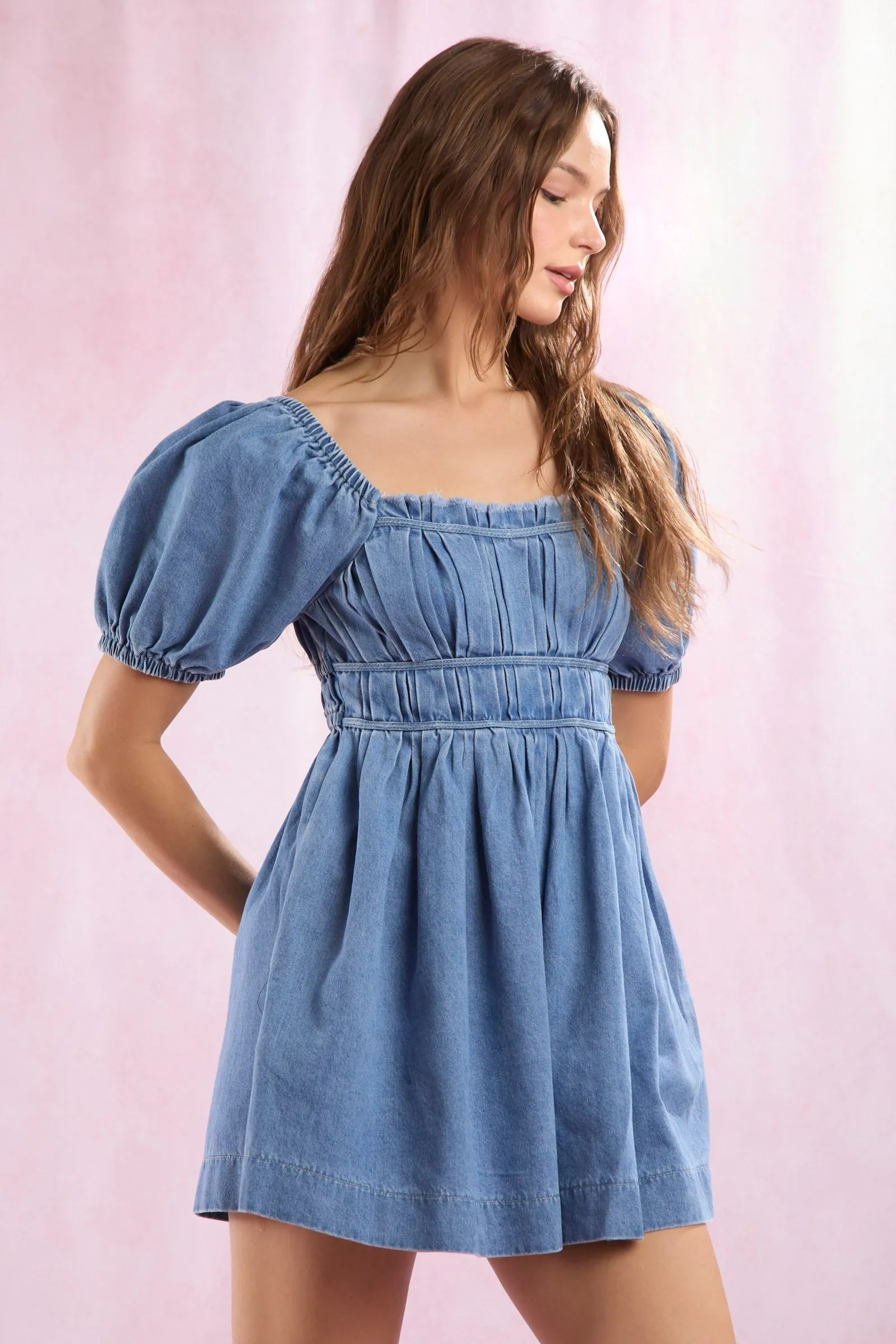 Lover's Lane Denim Romper
