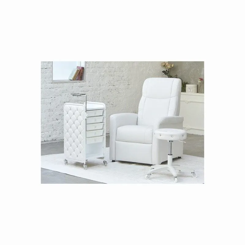 Lucile Quilting wagon 7 Tier Type (Completely Assembled) White