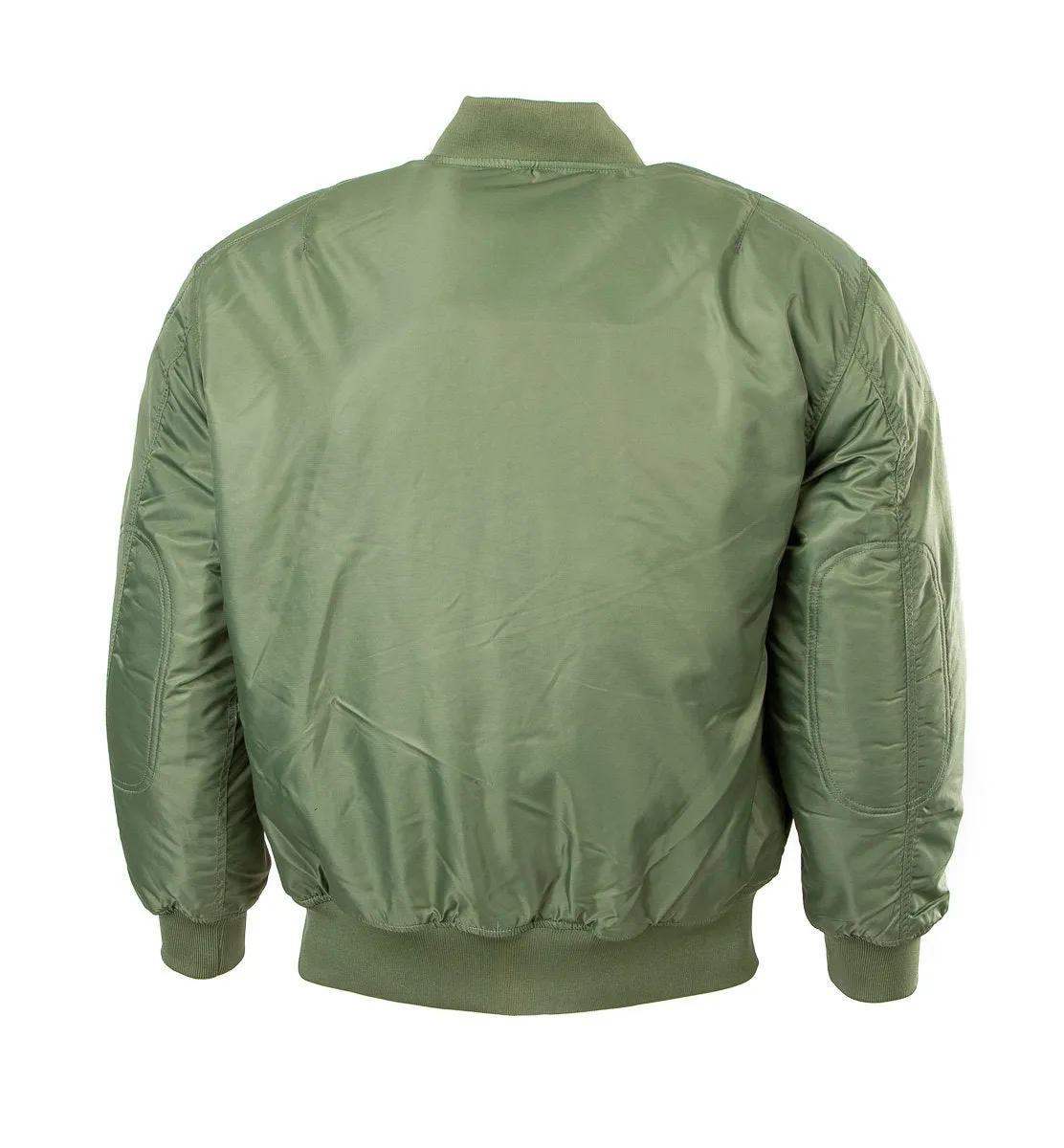 MA1 flight pilot jacket in nylon water resistant material. Olive Green1520-F