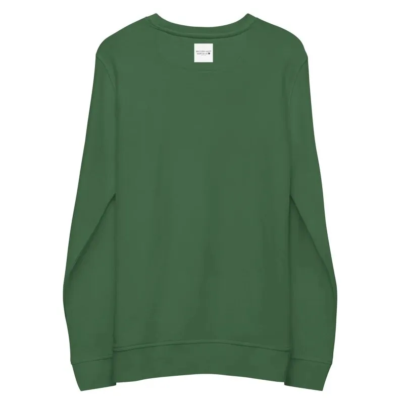 Maiden Art - Self Love Sweatshirt – Cozy, Sustainable, and Stylish Organic Cotton with Recycled Polyester- Soft, Comfortable Fit Eco-Friendly-Perfect for daily wear