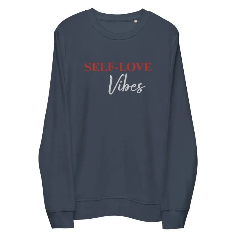 Maiden Art - Self Love Sweatshirt – Cozy, Sustainable, and Stylish Organic Cotton with Recycled Polyester- Soft, Comfortable Fit Eco-Friendly-Perfect for daily wear