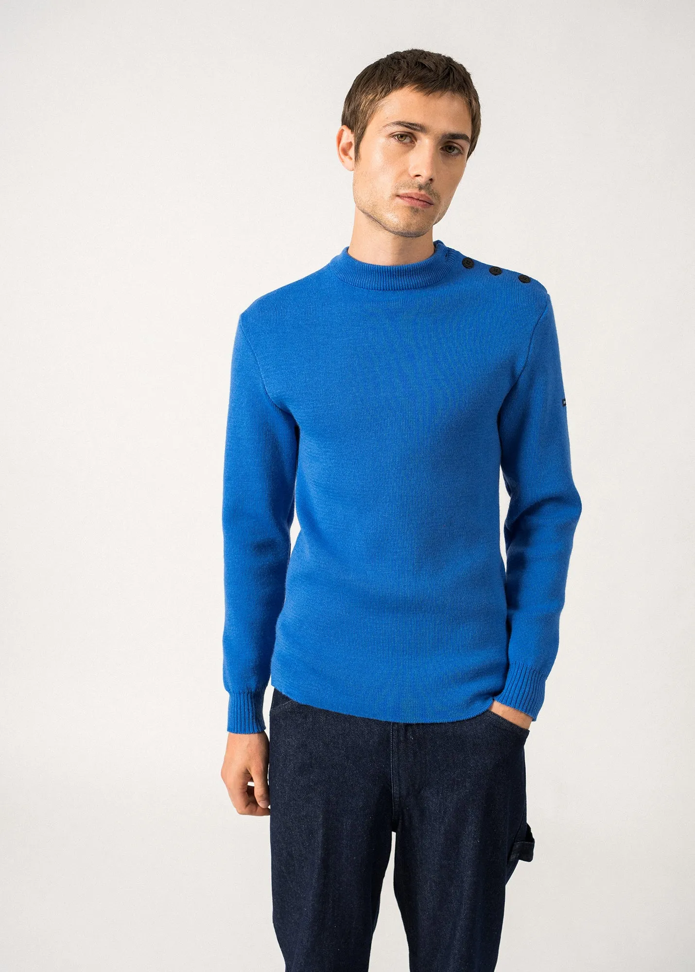 Matelot authentic sailor jumper - slim fit, in pure new wool (MER)
