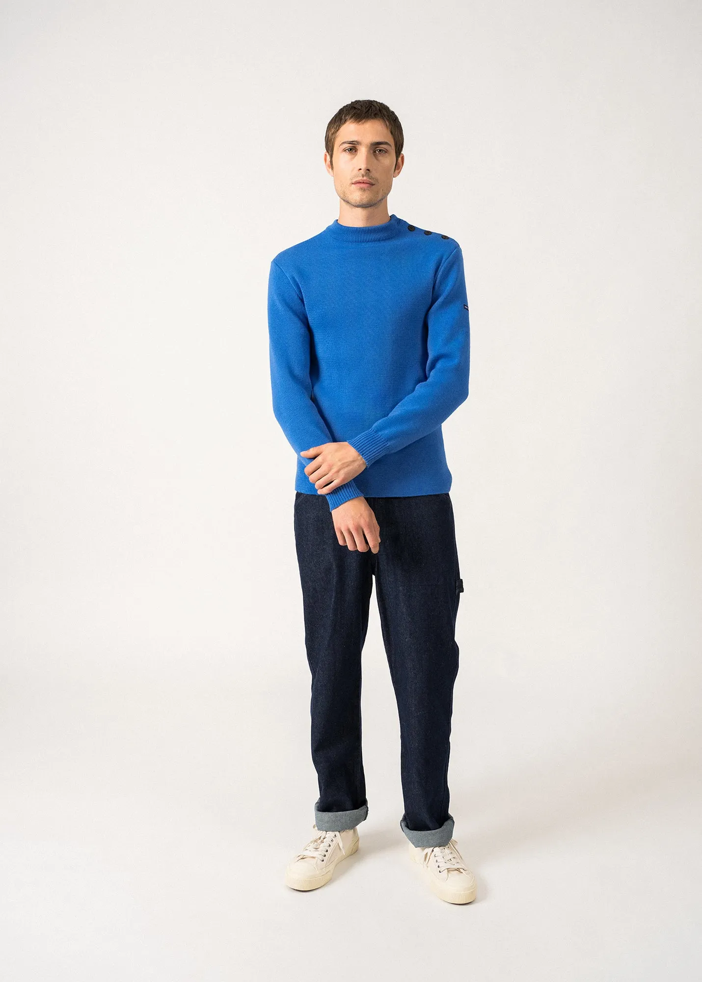 Matelot authentic sailor jumper - slim fit, in pure new wool (MER)
