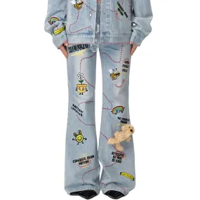 Matthew Langille Bear Travel Flare Jeans