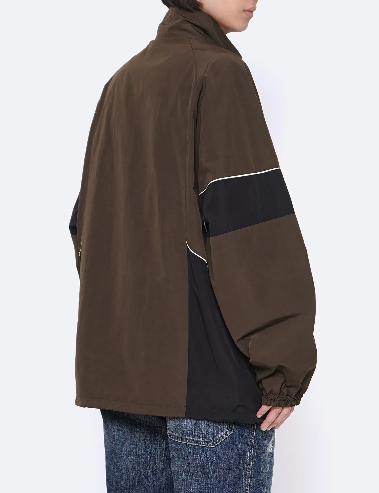 MILITARY KHAKI TRAINER'S TRACK JACKET